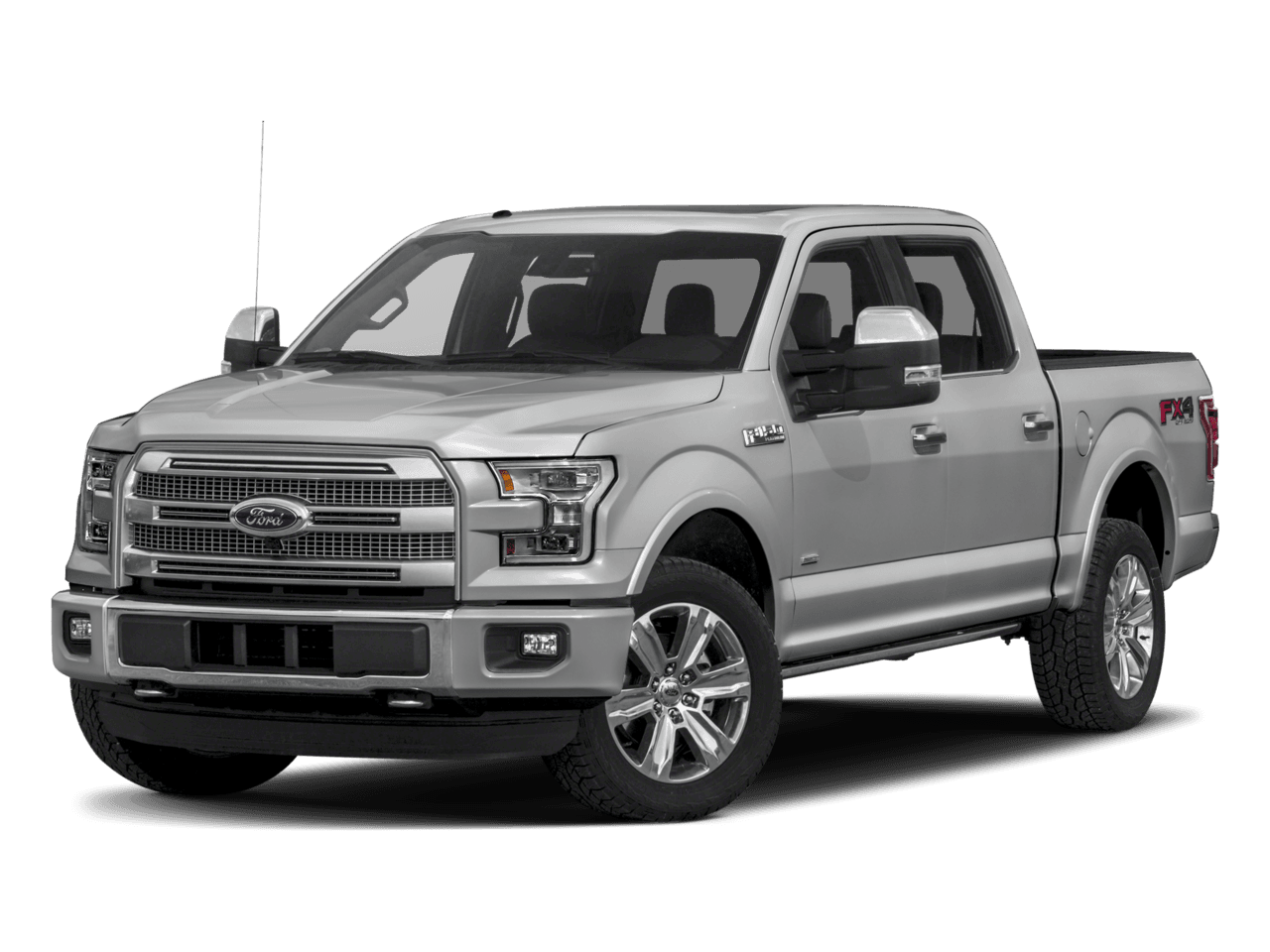 2017 Ford F-150 Platinum 4WD SuperCrew 6.5' Box - Front 3/4, facing to the left