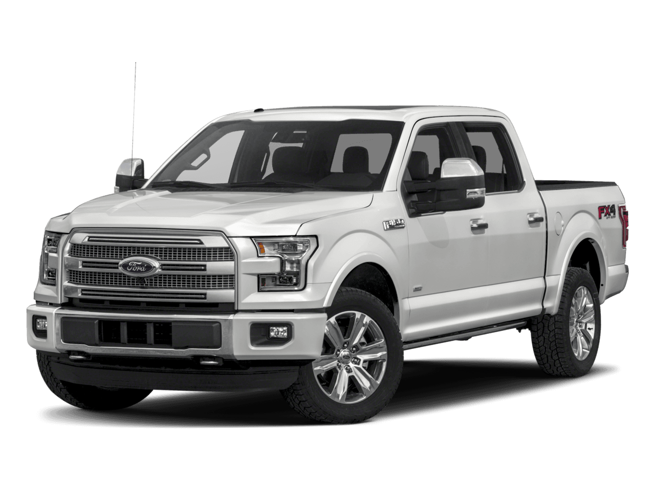 2017 Ford F-150 Platinum 4WD SuperCrew 6.5' Box - Front 3/4, facing to the left
