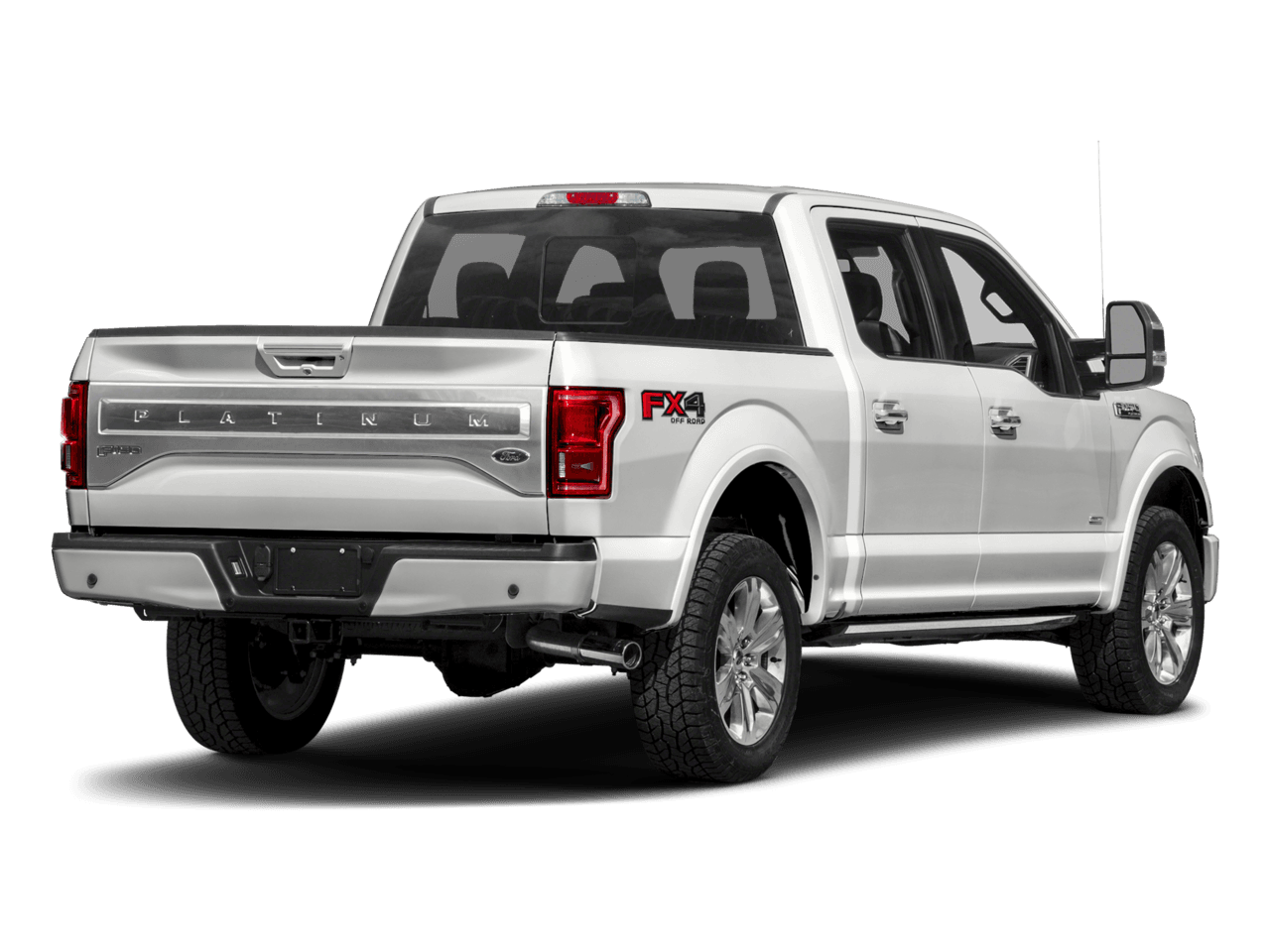 2017 Ford F-150 Platinum 4WD SuperCrew 6.5' Box - Rear 3/4, facing to the right