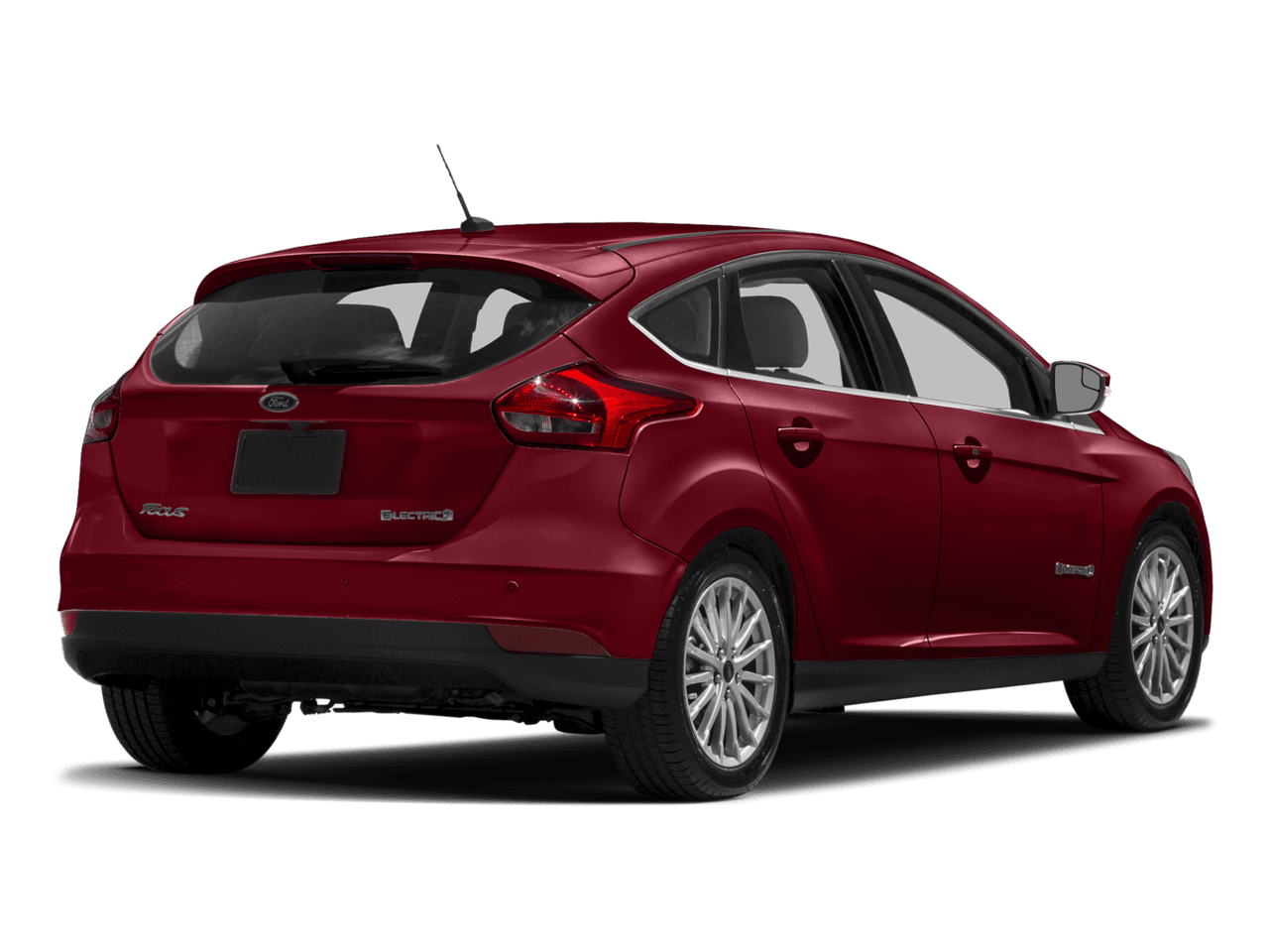 2017 Ford Focus Electric Hatch - Rear 3/4, facing to the right