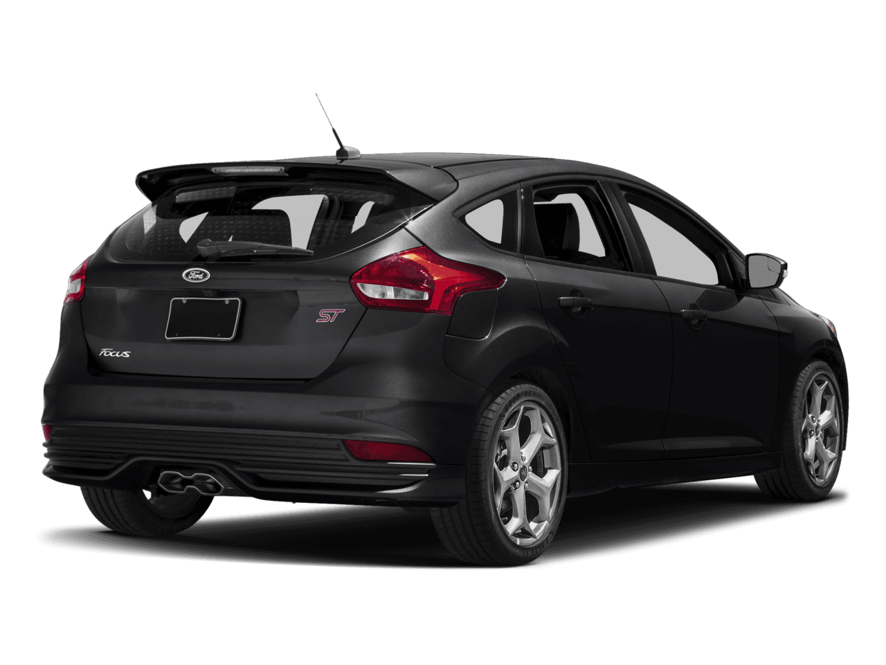 2017 Ford Focus ST Hatch - Rear 3/4, facing to the right
