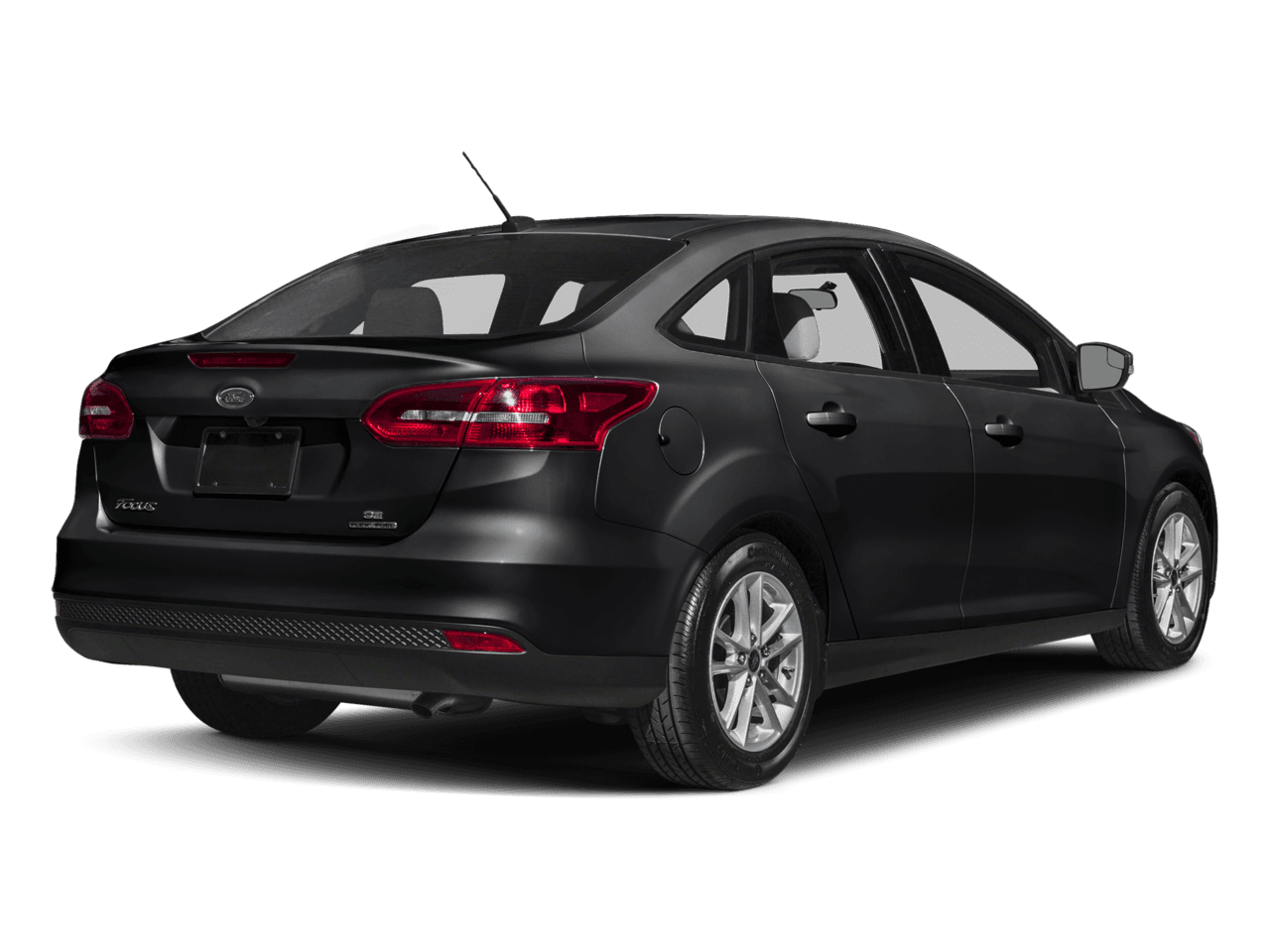 2017 Ford Focus S Sedan - Rear 3/4, facing to the right