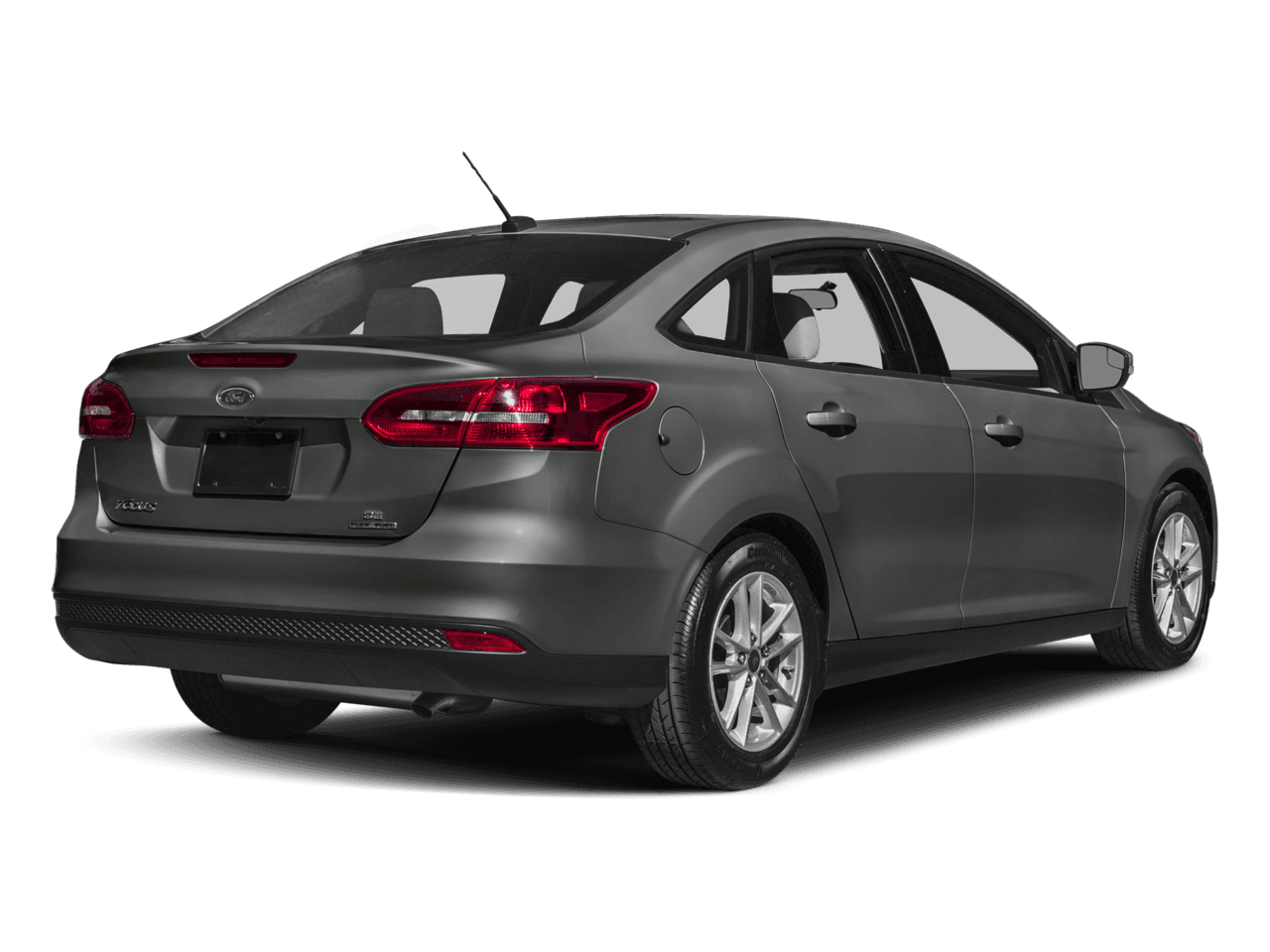 2017 Ford Focus S Sedan - Rear 3/4, facing to the right