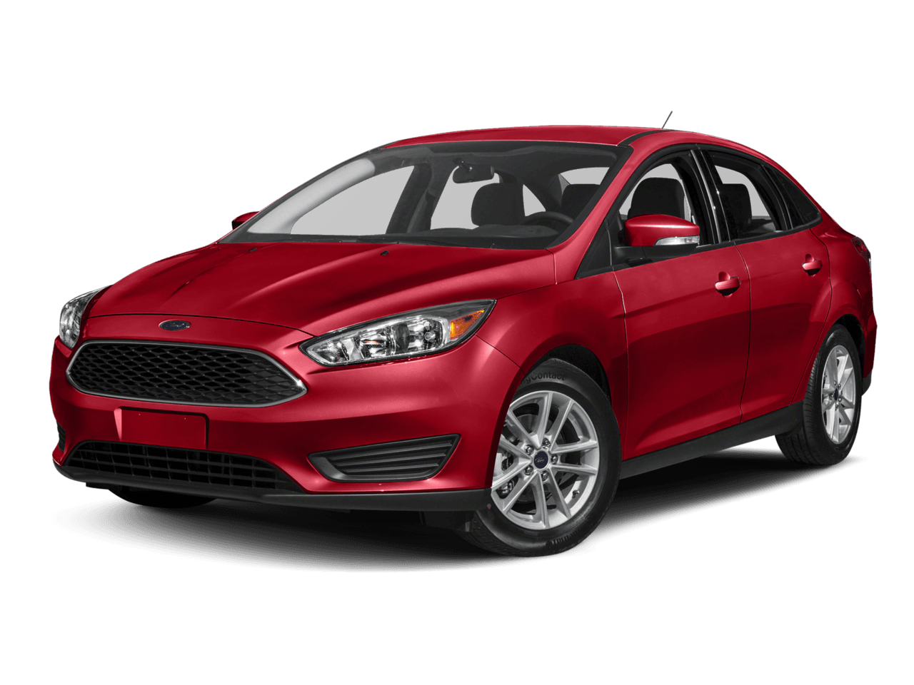 2017 Ford Focus SE Sedan - Front 3/4, facing to the left