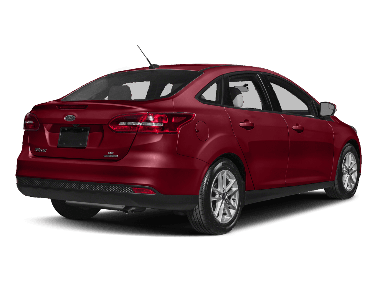 2017 Ford Focus SE Sedan - Rear 3/4, facing to the right