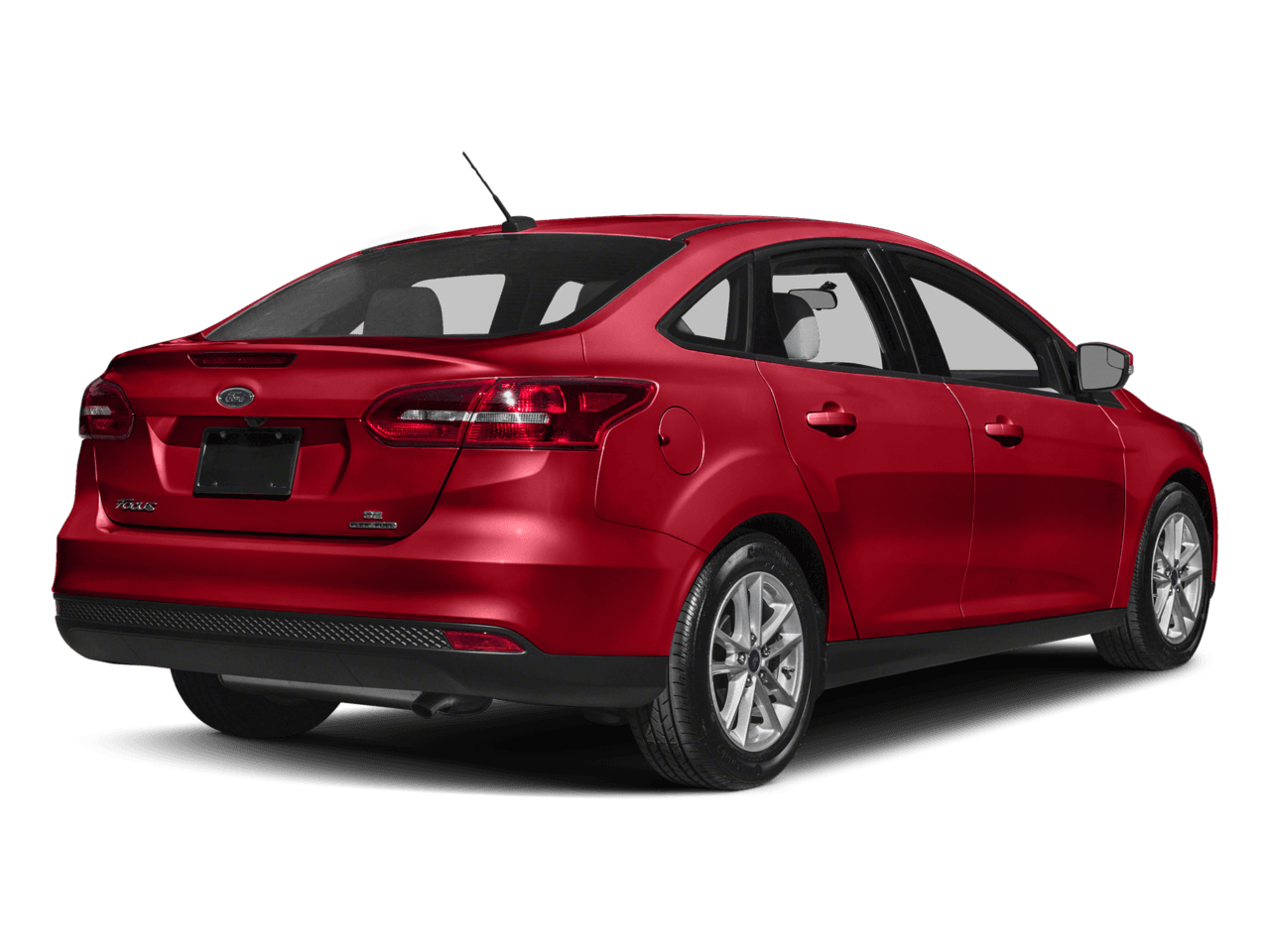 2017 Ford Focus SE Sedan - Rear 3/4, facing to the right