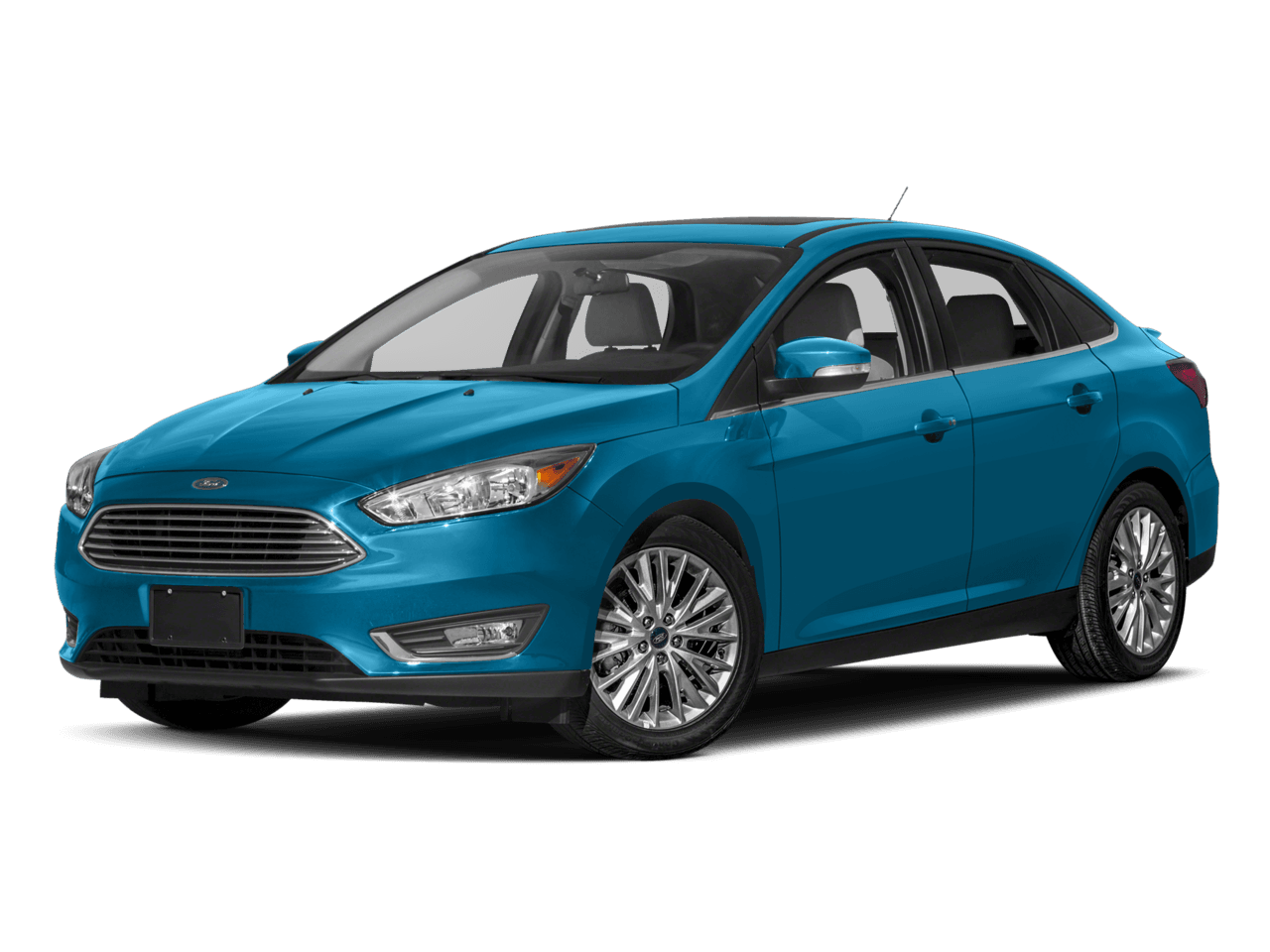 2017 Ford Focus Titanium Sedan - Front 3/4, facing to the left
