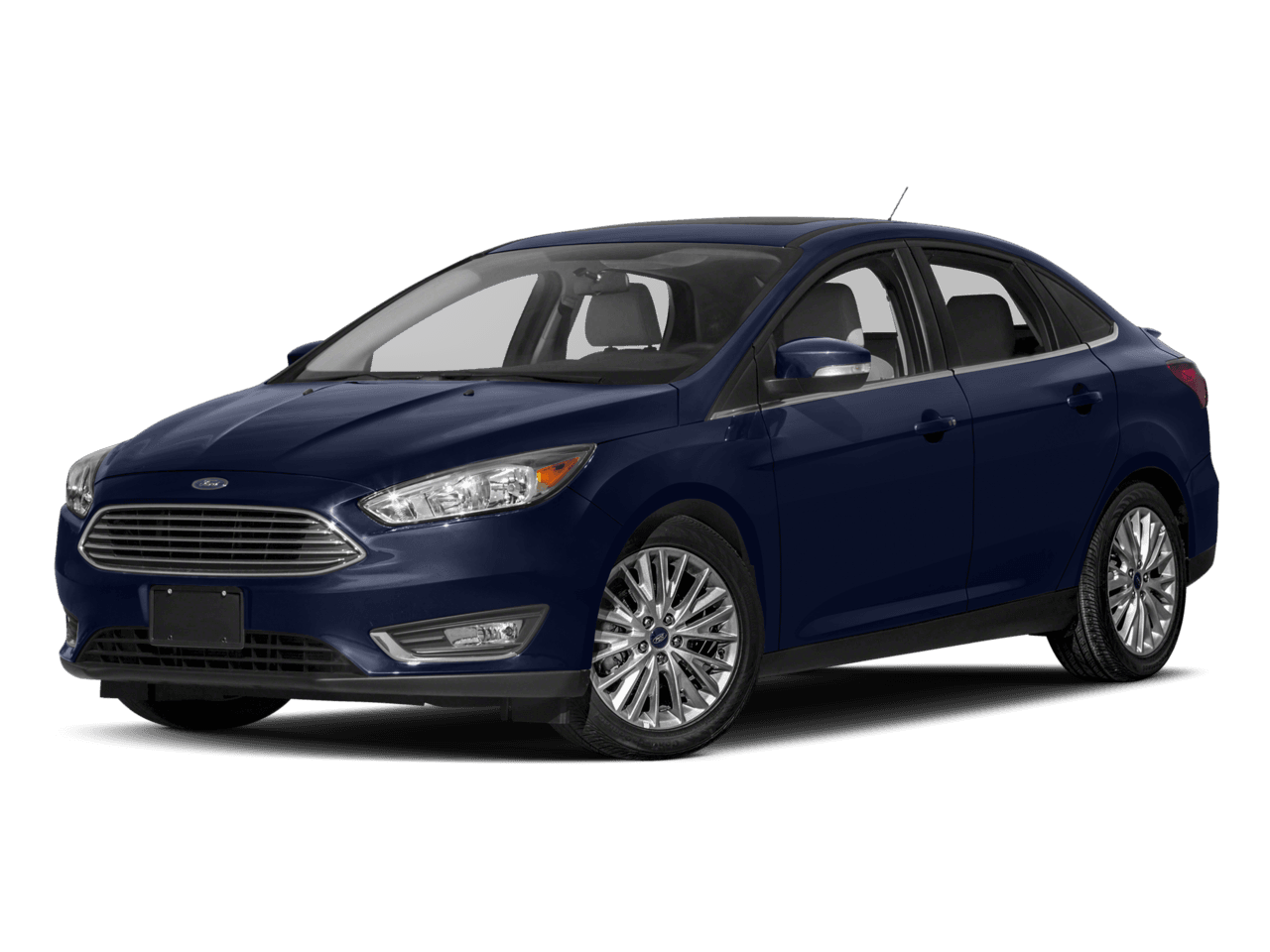 2017 Ford Focus Titanium Sedan - Front 3/4, facing to the left