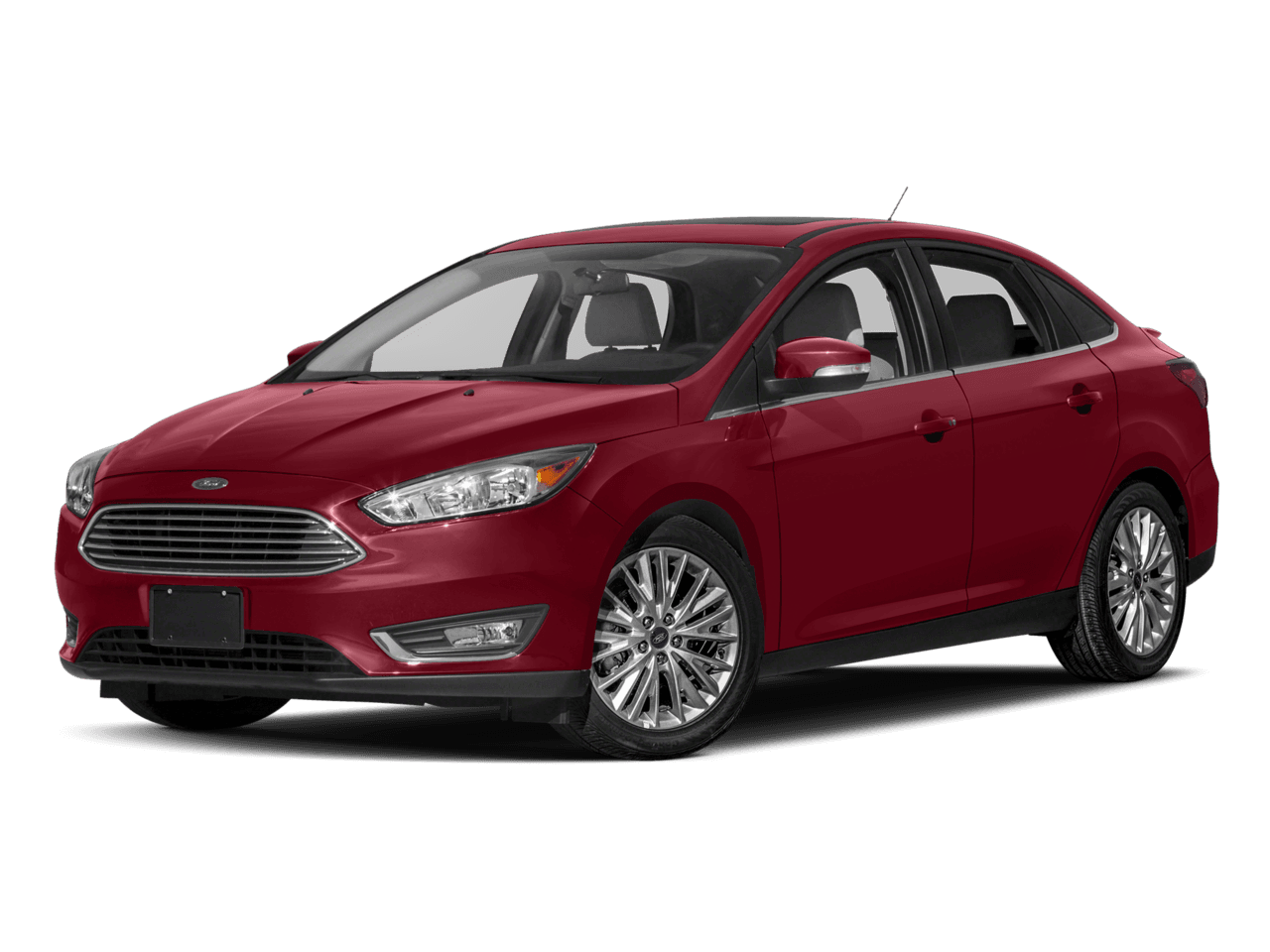 2017 Ford Focus Titanium Sedan - Front 3/4, facing to the left