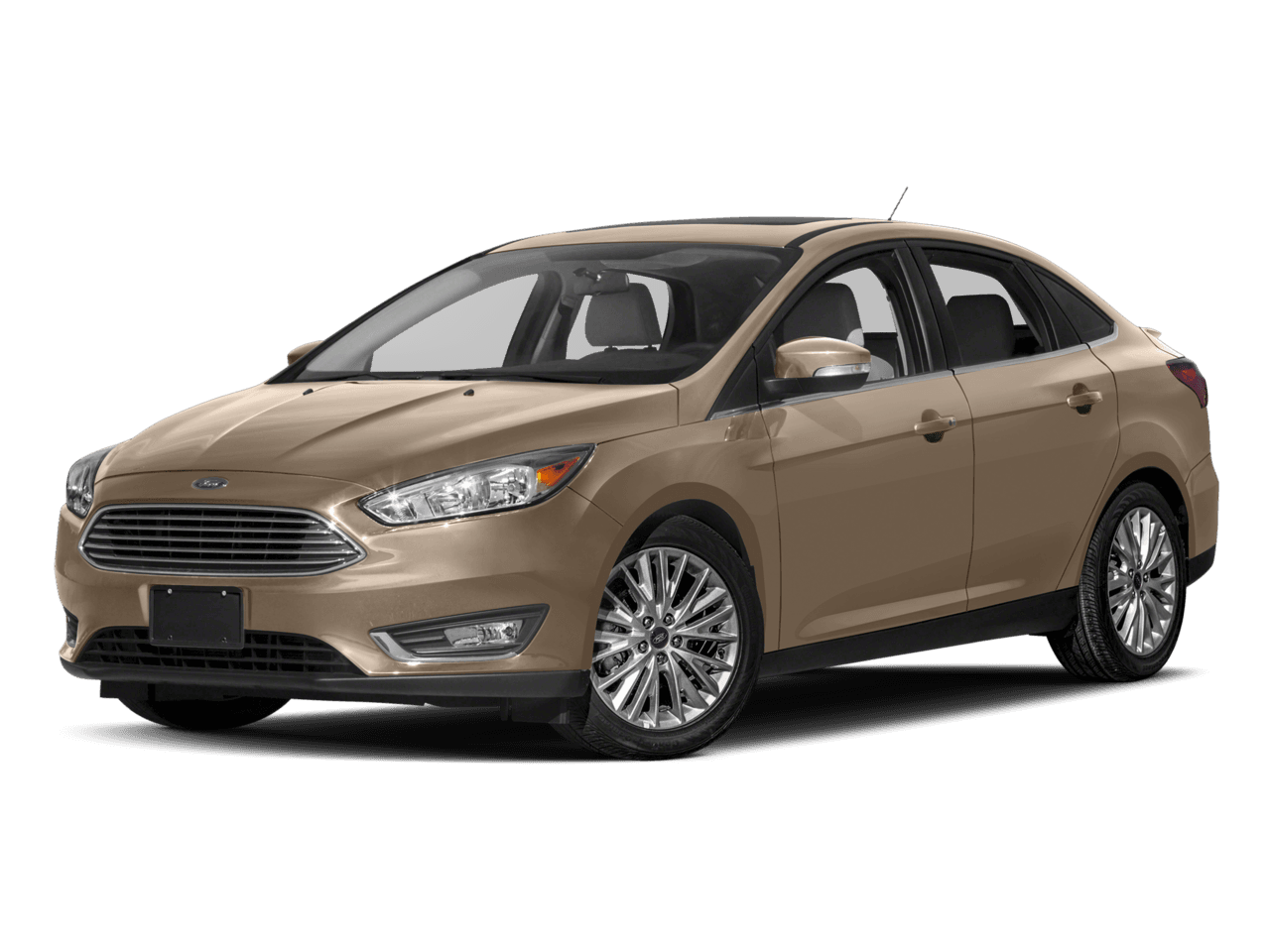 2017 Ford Focus Titanium Sedan - Front 3/4, facing to the left