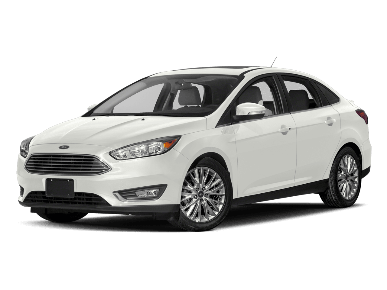 2017 Ford Focus Titanium Sedan - Front 3/4, facing to the left