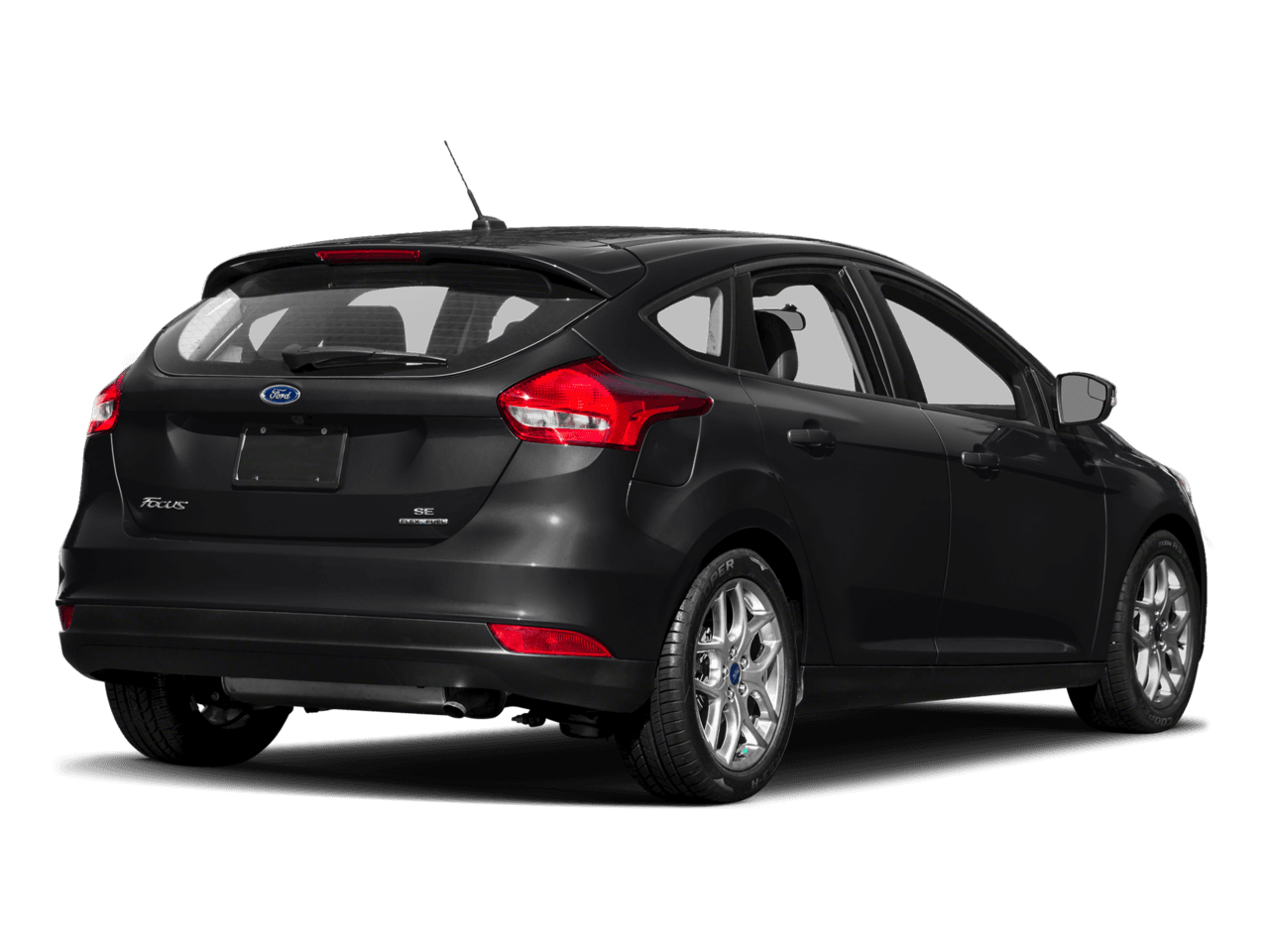 2017 Ford Focus SE Hatch - Rear 3/4, facing to the right