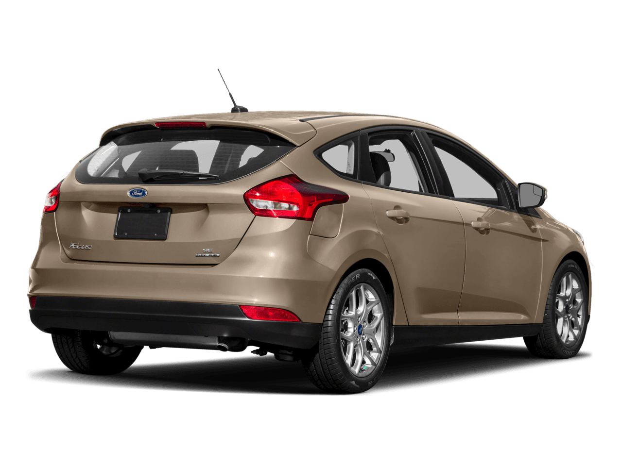 2017 Ford Focus SE Hatch - Rear 3/4, facing to the right