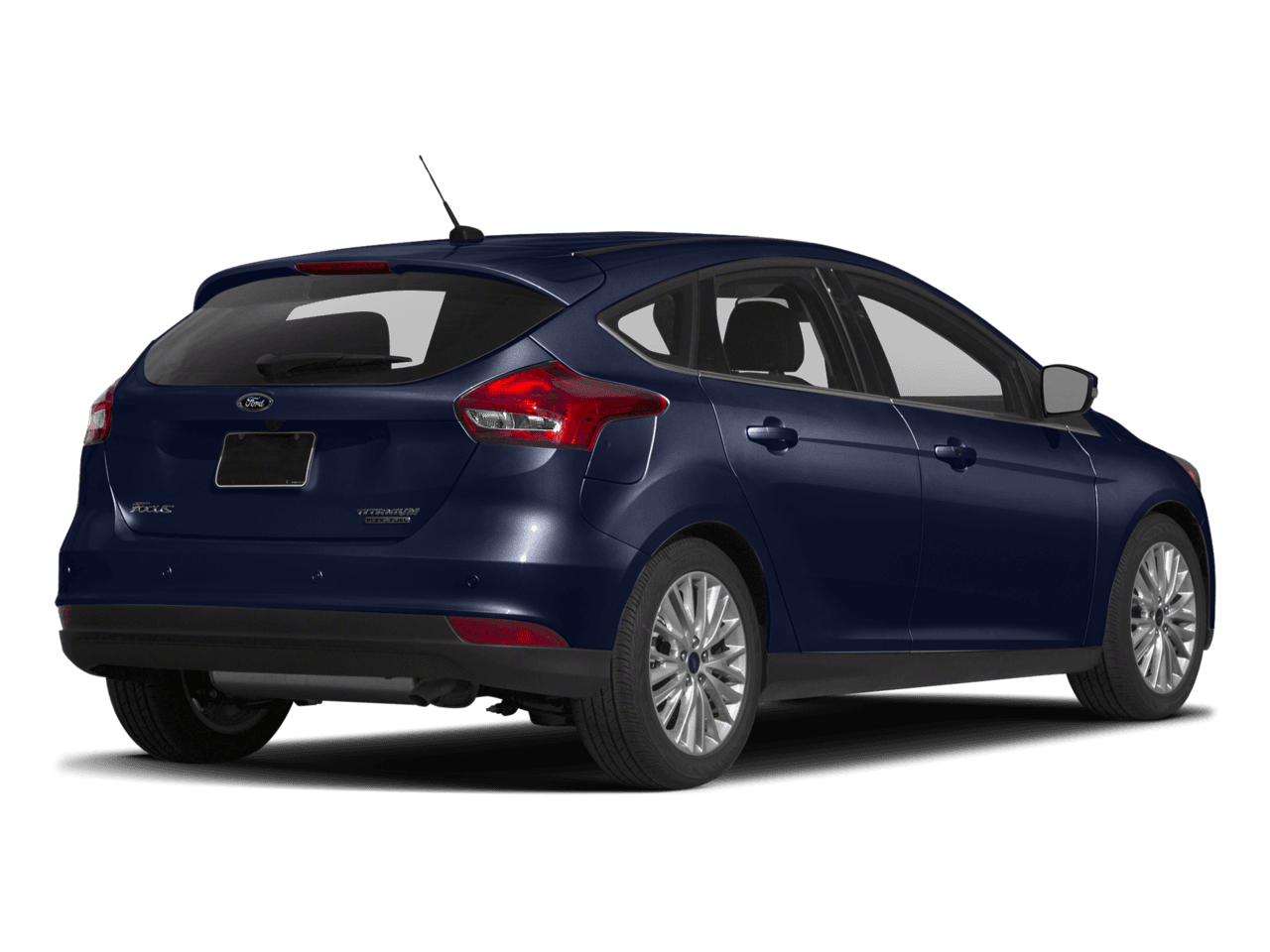 2017 Ford Focus Titanium Hatch - Rear 3/4, facing to the right