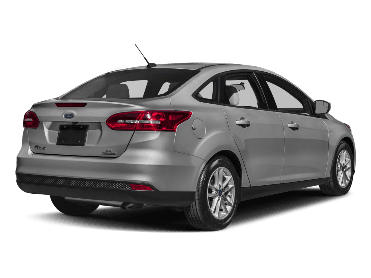 2017 Ford Focus SEL Sedan - Rear 3/4, facing to the right