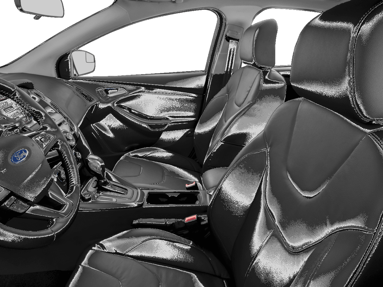2017 Ford Focus SEL Hatch - Interior Driver's Side with Door Open, Front Seat Feature