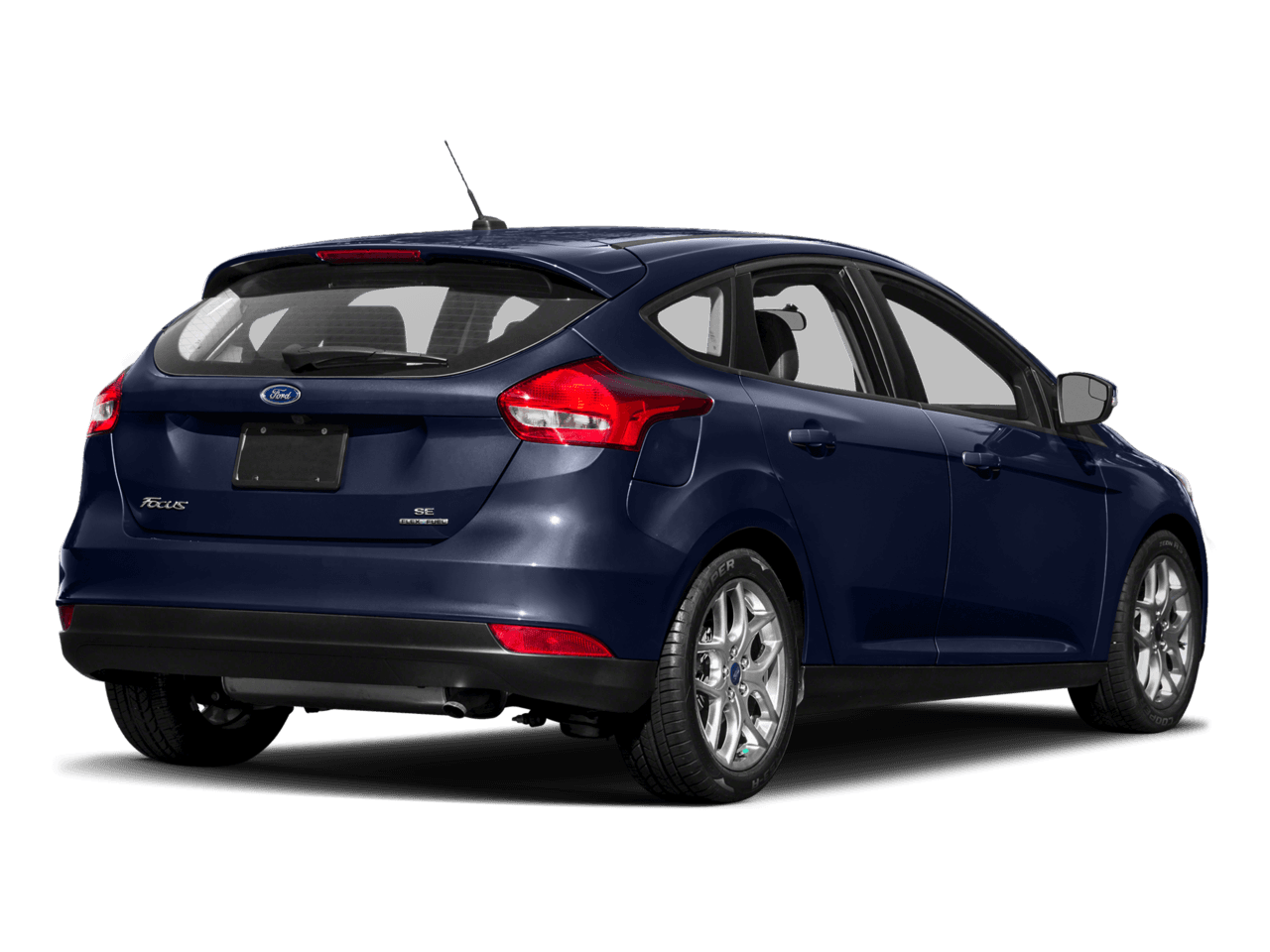 2017 Ford Focus SEL Hatch - Rear 3/4, facing to the right