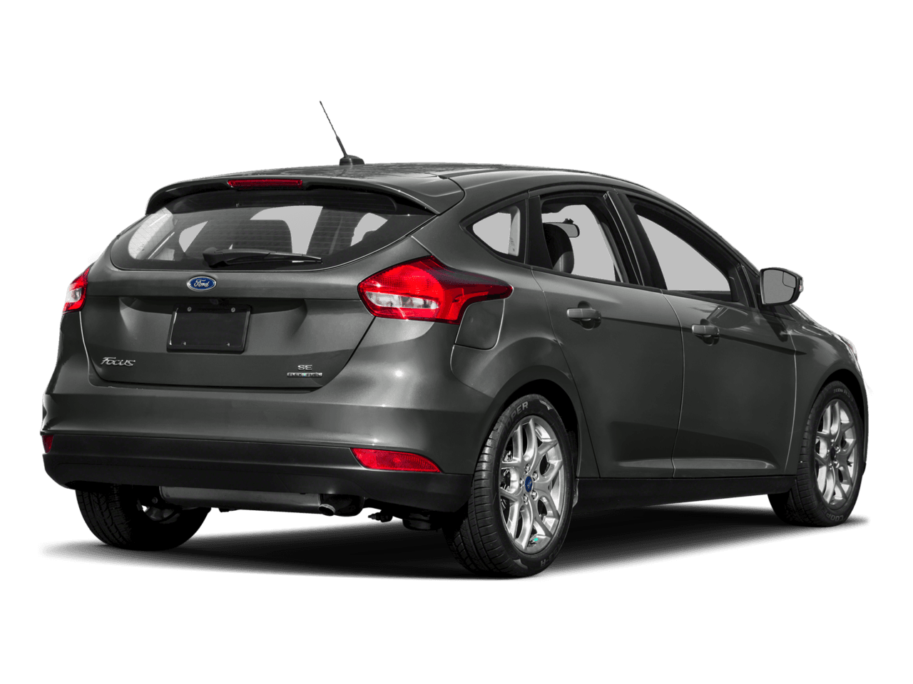 2017 Ford Focus SEL Hatch - Rear 3/4, facing to the right