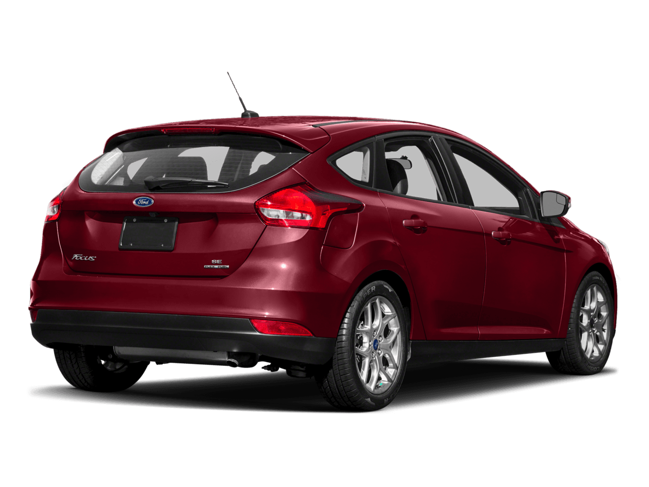 2017 Ford Focus SEL Hatch - Rear 3/4, facing to the right