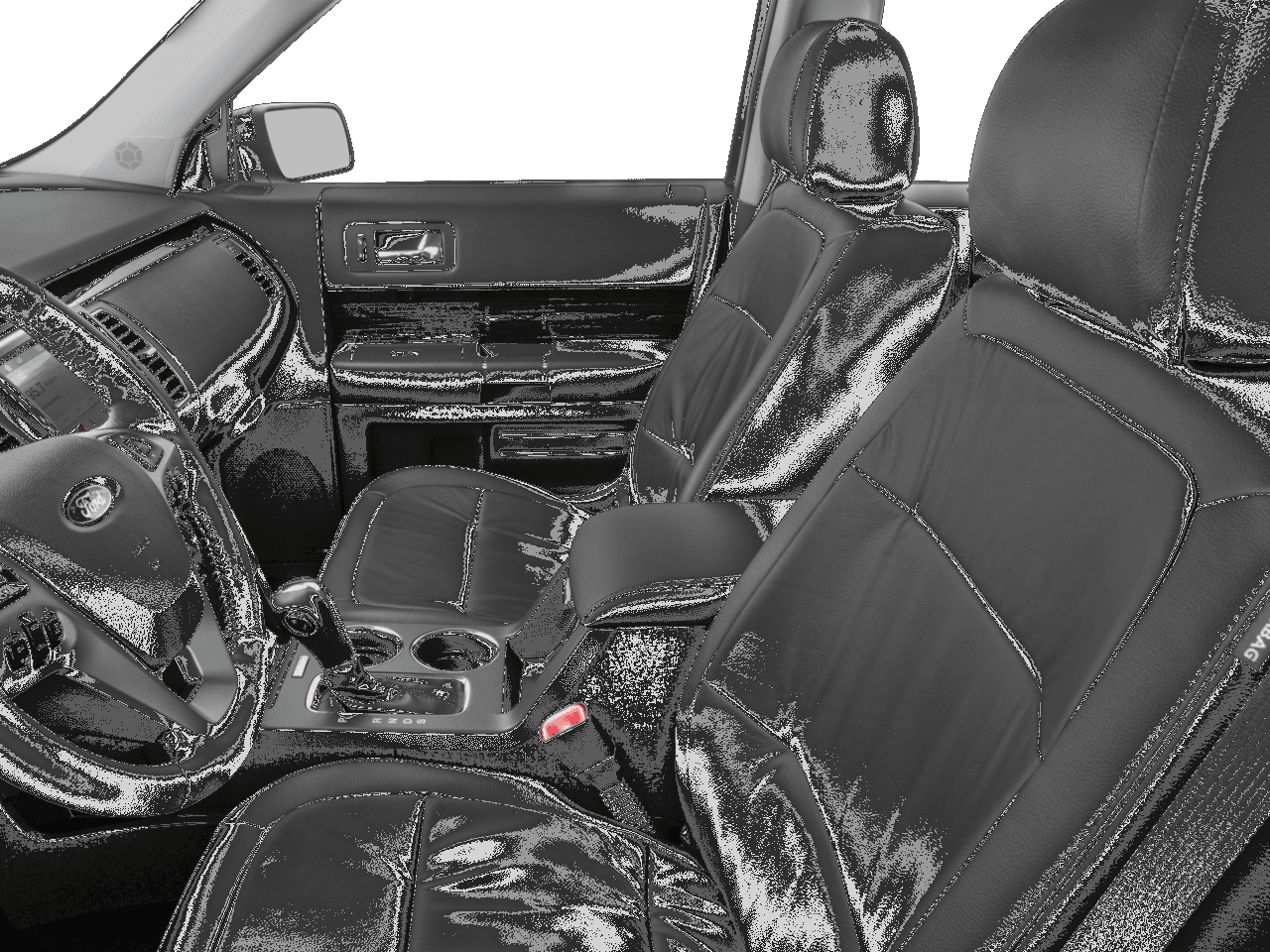 2017 Ford Flex Limited AWD - Interior Driver's Side with Door Open, Front Seat Feature