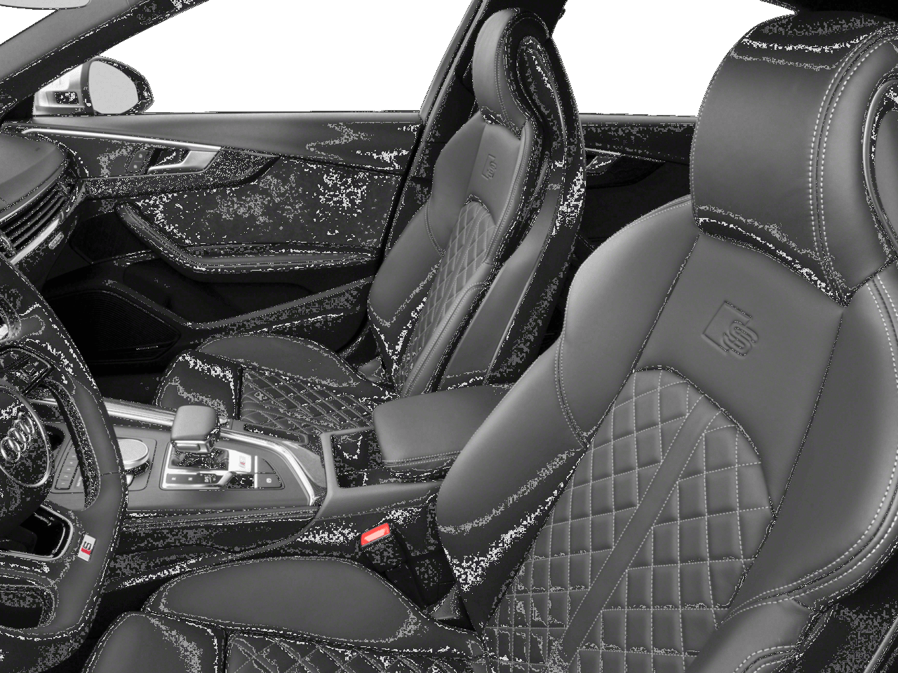 2018 Audi S4 Prestige - Interior Driver's Side with Door Open, Front Seat Feature