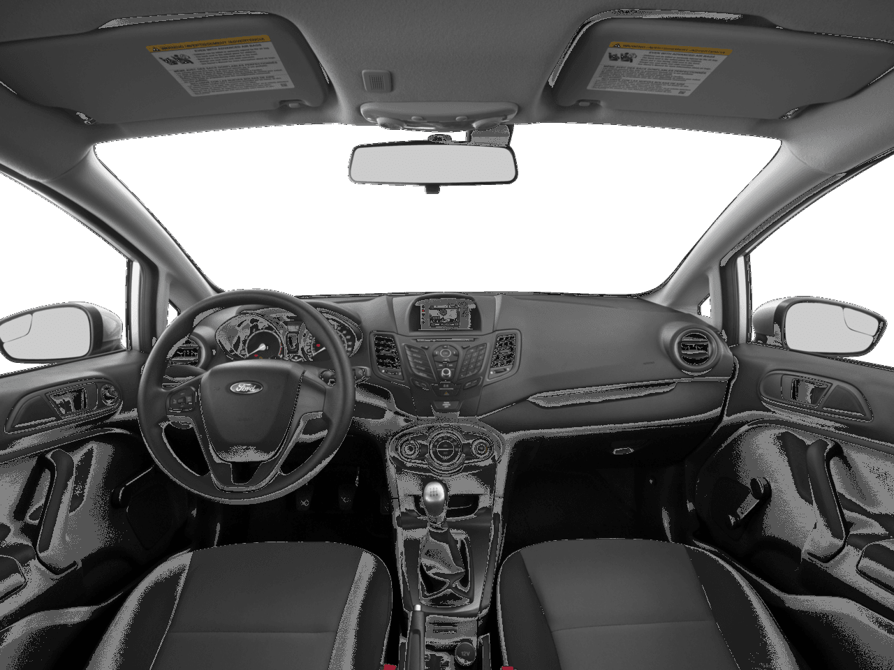 2017 Ford Fiesta S Sedan - Interior Full Dash Basic