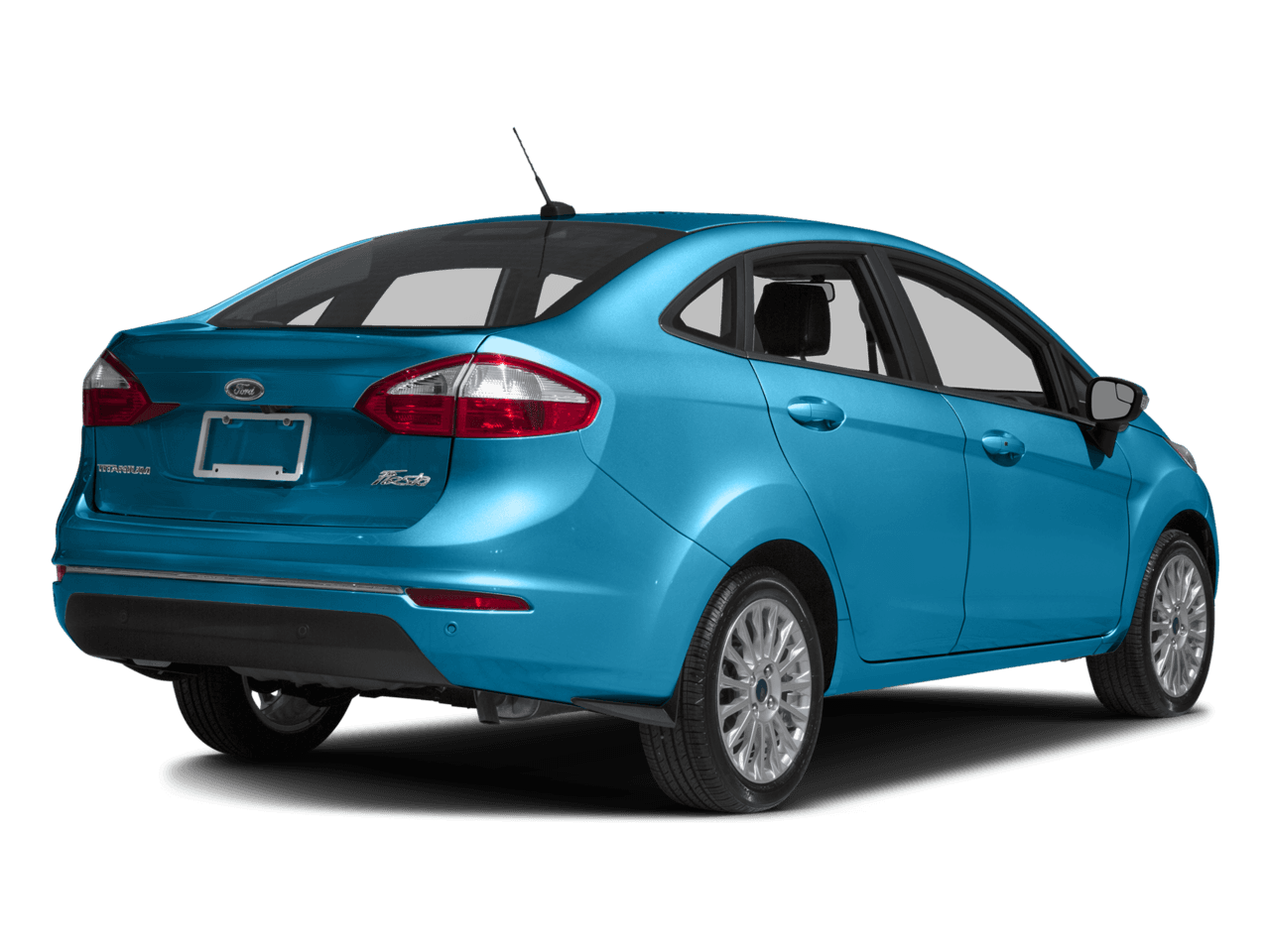 2017 Ford Fiesta Titanium Sedan - Rear 3/4, facing to the right