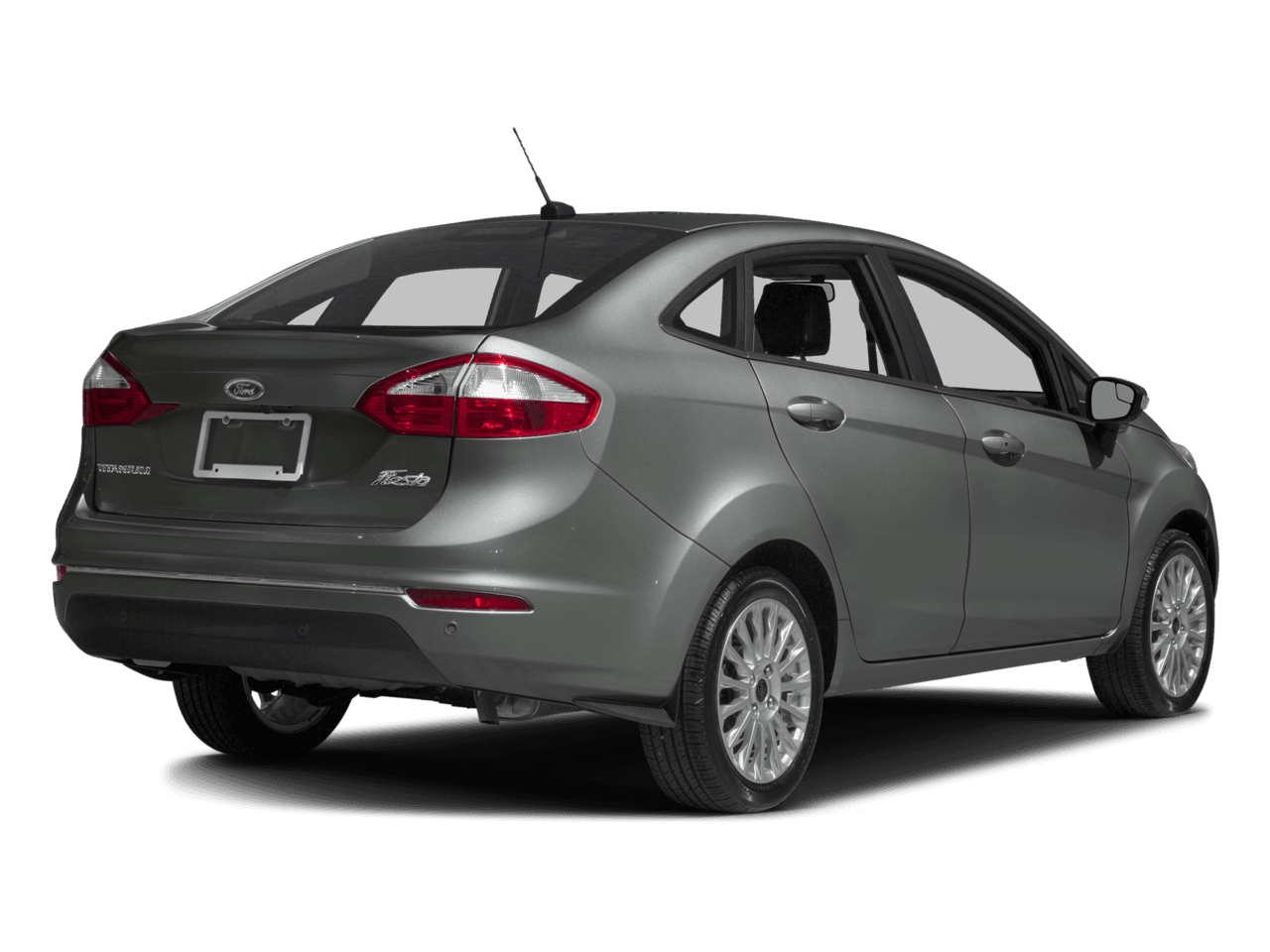 2017 Ford Fiesta Titanium Sedan - Rear 3/4, facing to the right