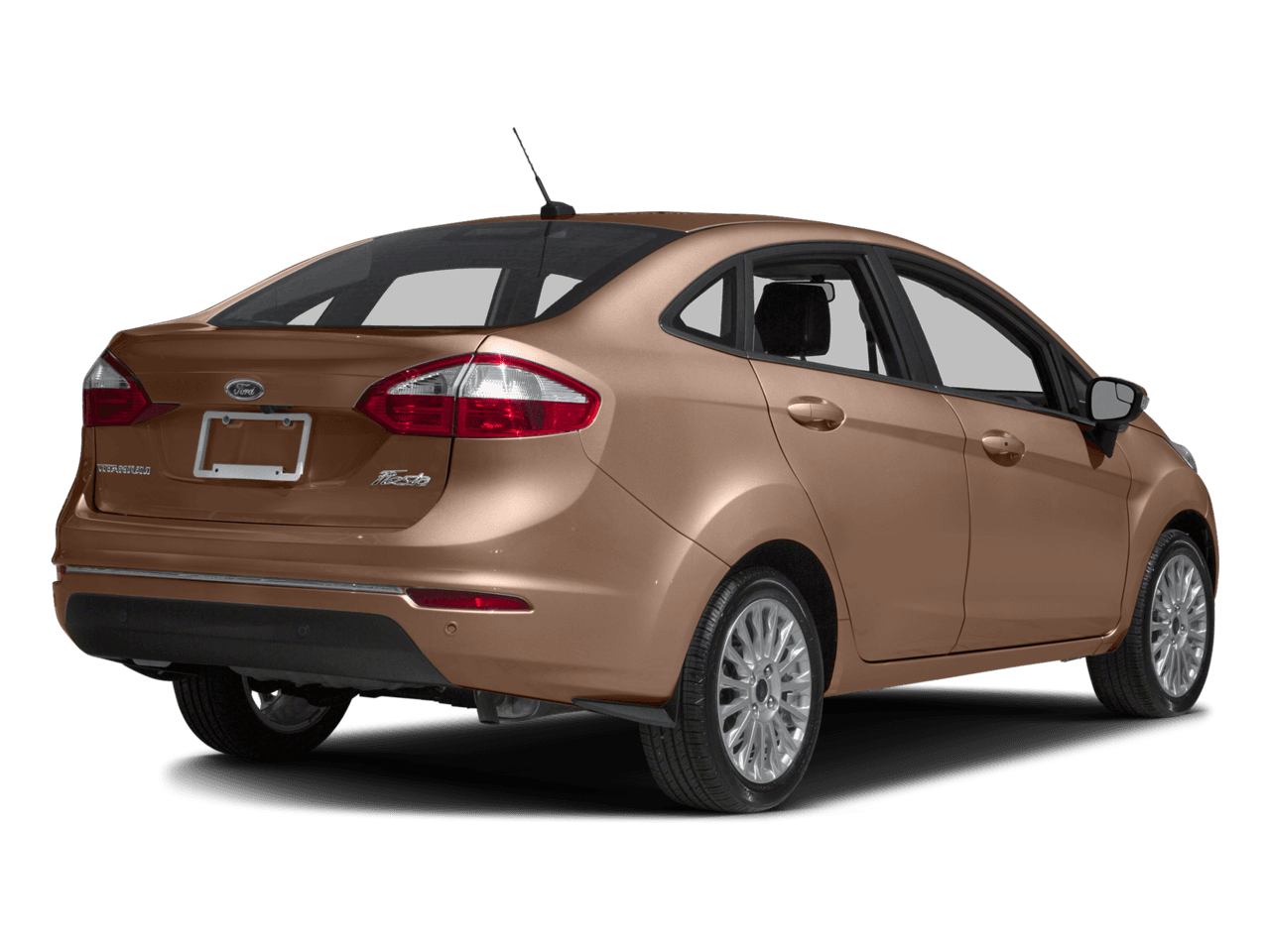 2017 Ford Fiesta Titanium Sedan - Rear 3/4, facing to the right