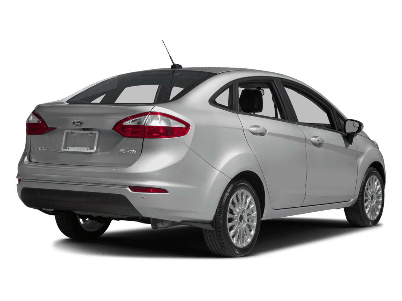 2017 Ford Fiesta Titanium Sedan - Rear 3/4, facing to the right