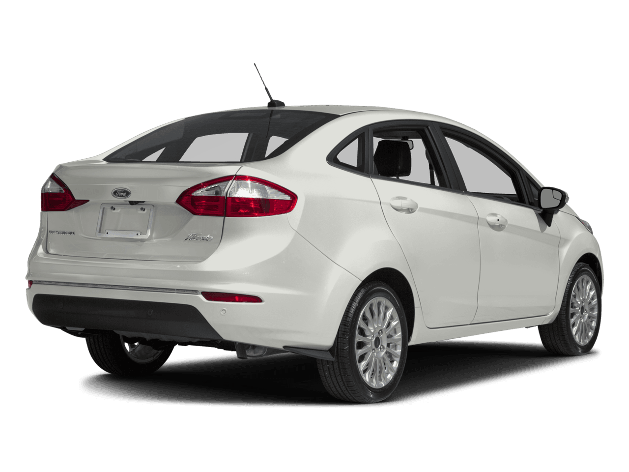 2017 Ford Fiesta Titanium Sedan - Rear 3/4, facing to the right
