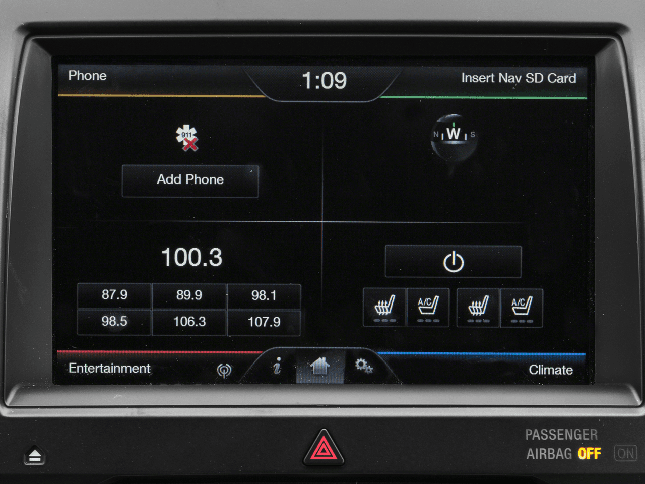2017 Ford Taurus SEL FWD - Interior Navigation System