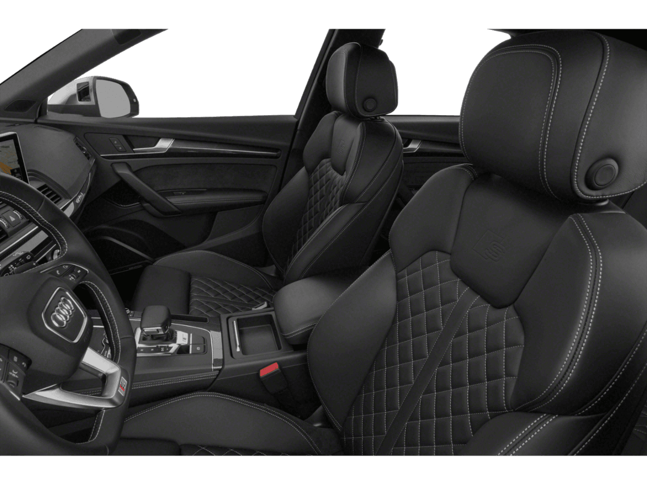 2018 Audi SQ5 Prestige - Interior Driver's Side with Door Open, Front Seat Feature