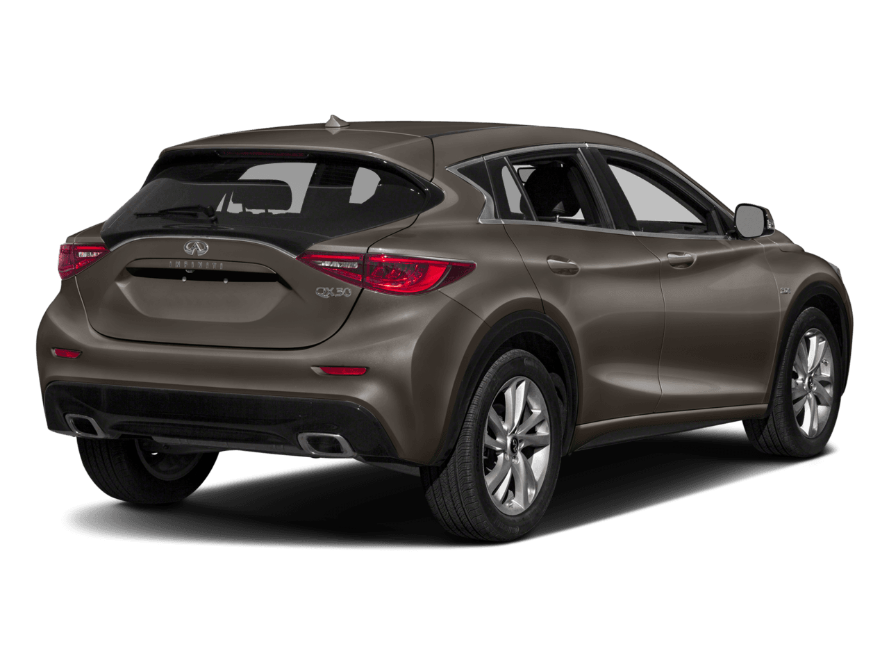 2018 INFINITI QX30 Luxury - Rear 3/4, facing to the right