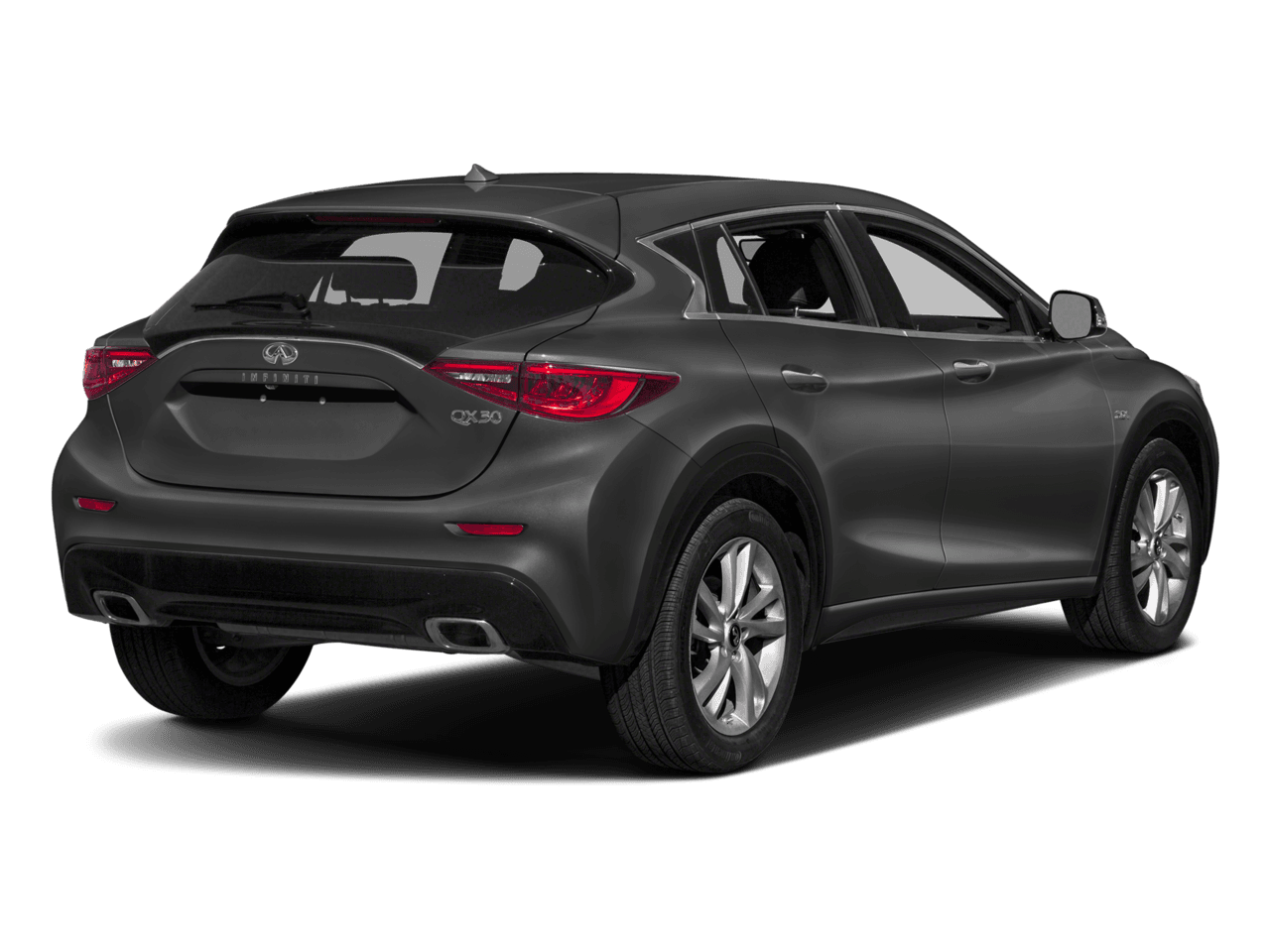 2018 INFINITI QX30 Luxury - Rear 3/4, facing to the right