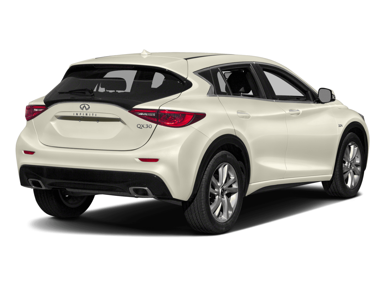 2018 INFINITI QX30 Luxury - Rear 3/4, facing to the right