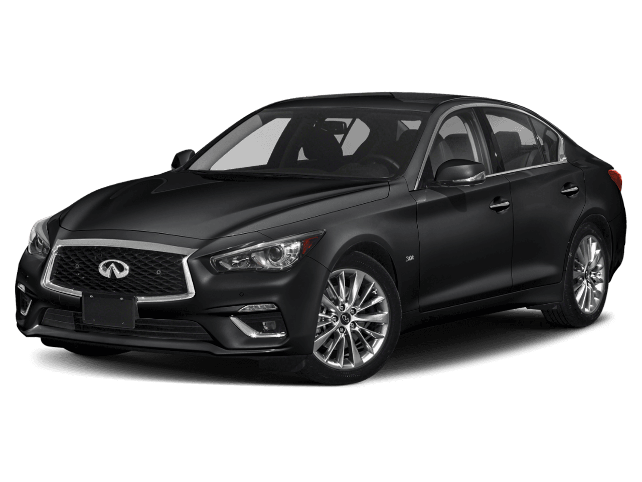 2018 INFINITI Q50 2.0t LUXE - Front 3/4, facing to the left