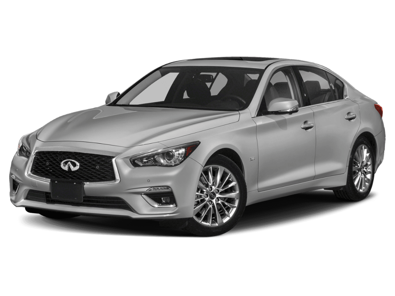 2018 INFINITI Q50 3.0t LUXE - Front 3/4, facing to the left