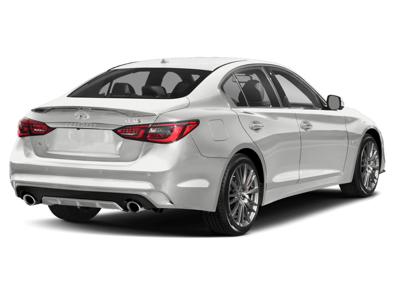 2018 INFINITI Q50 RED SPORT 400 - Rear 3/4, facing to the right