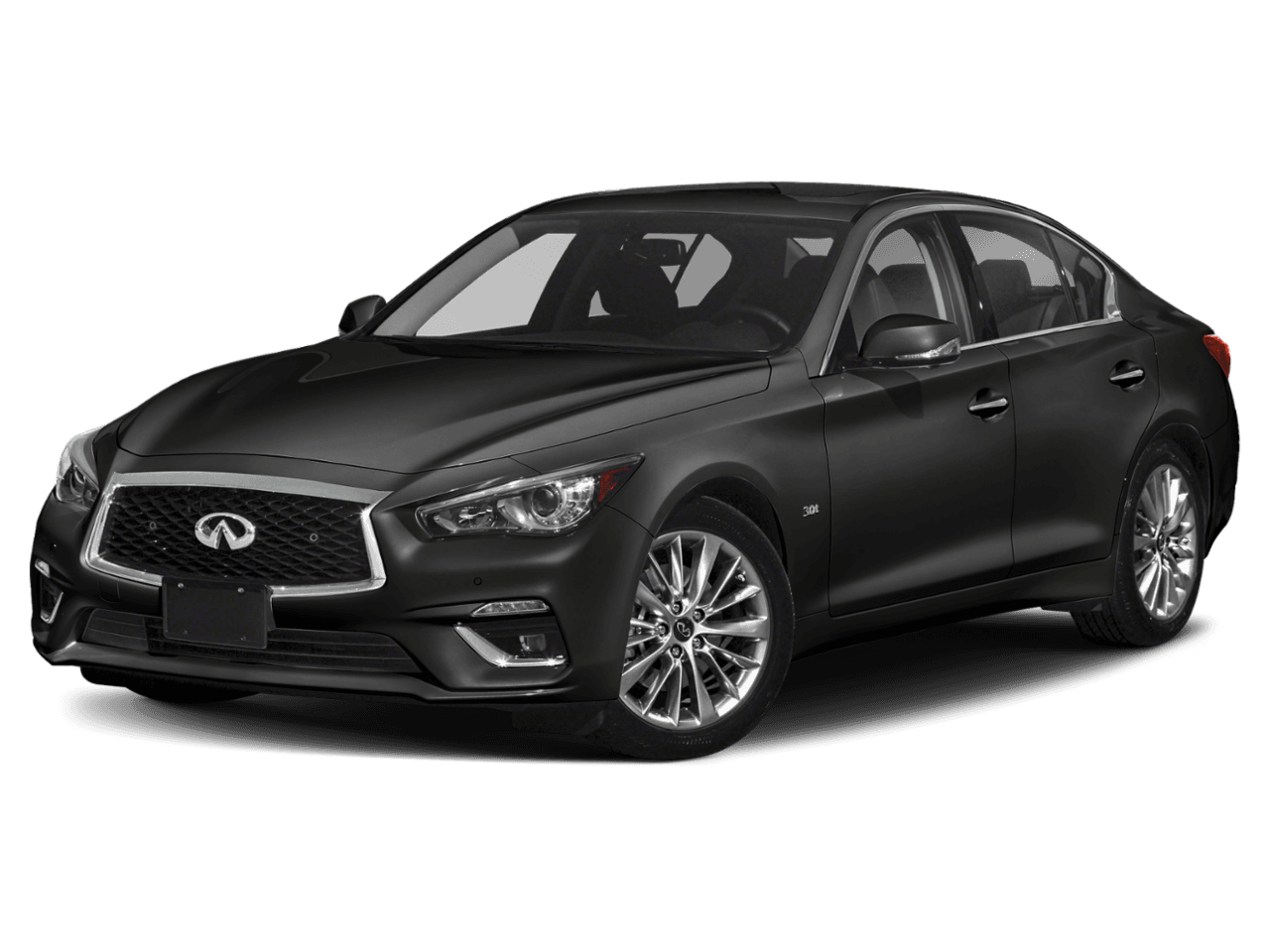 2018 INFINITI Q50 2.0t LUXE - Front 3/4, facing to the left