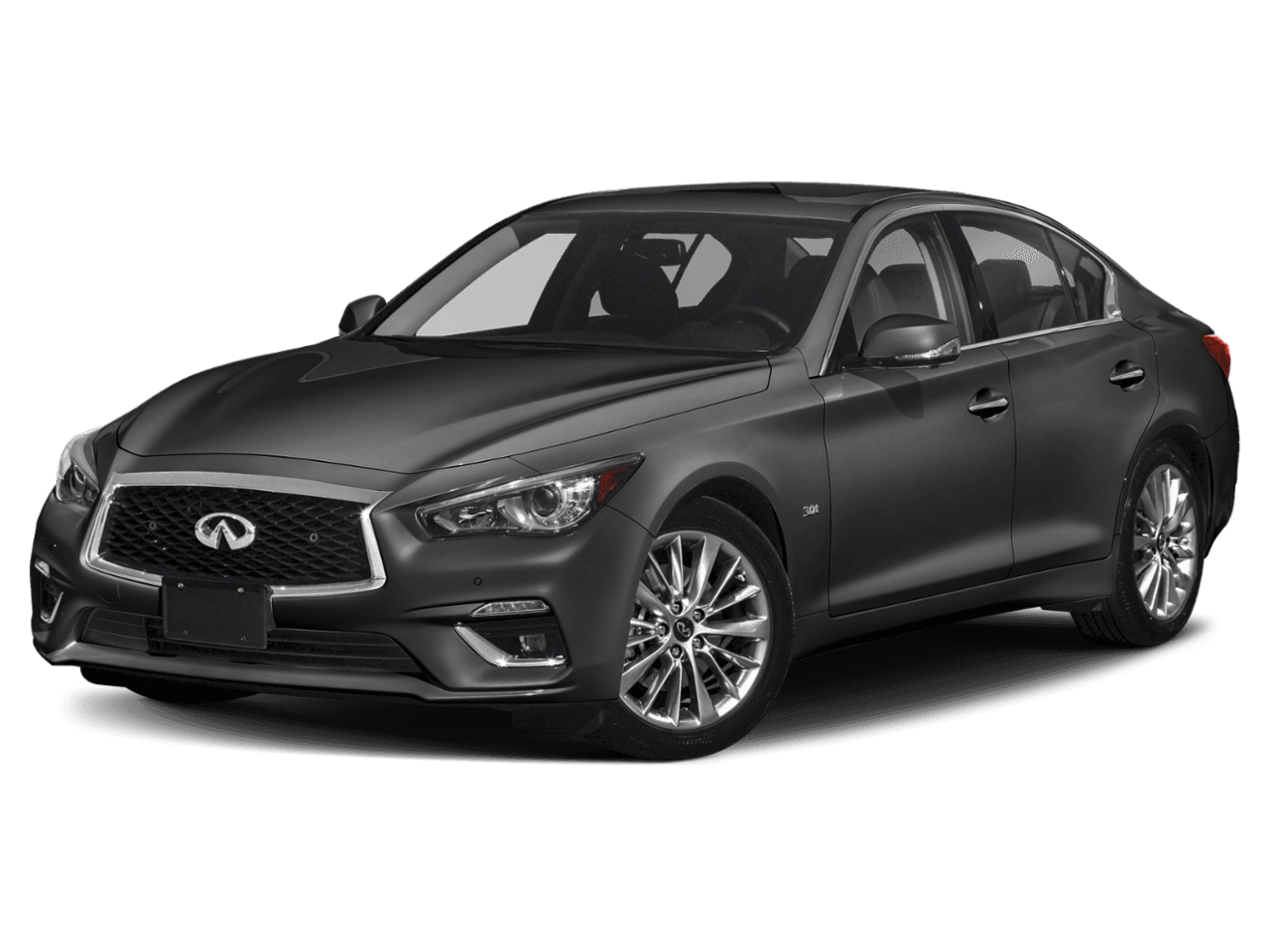 2018 INFINITI Q50 2.0t LUXE - Front 3/4, facing to the left