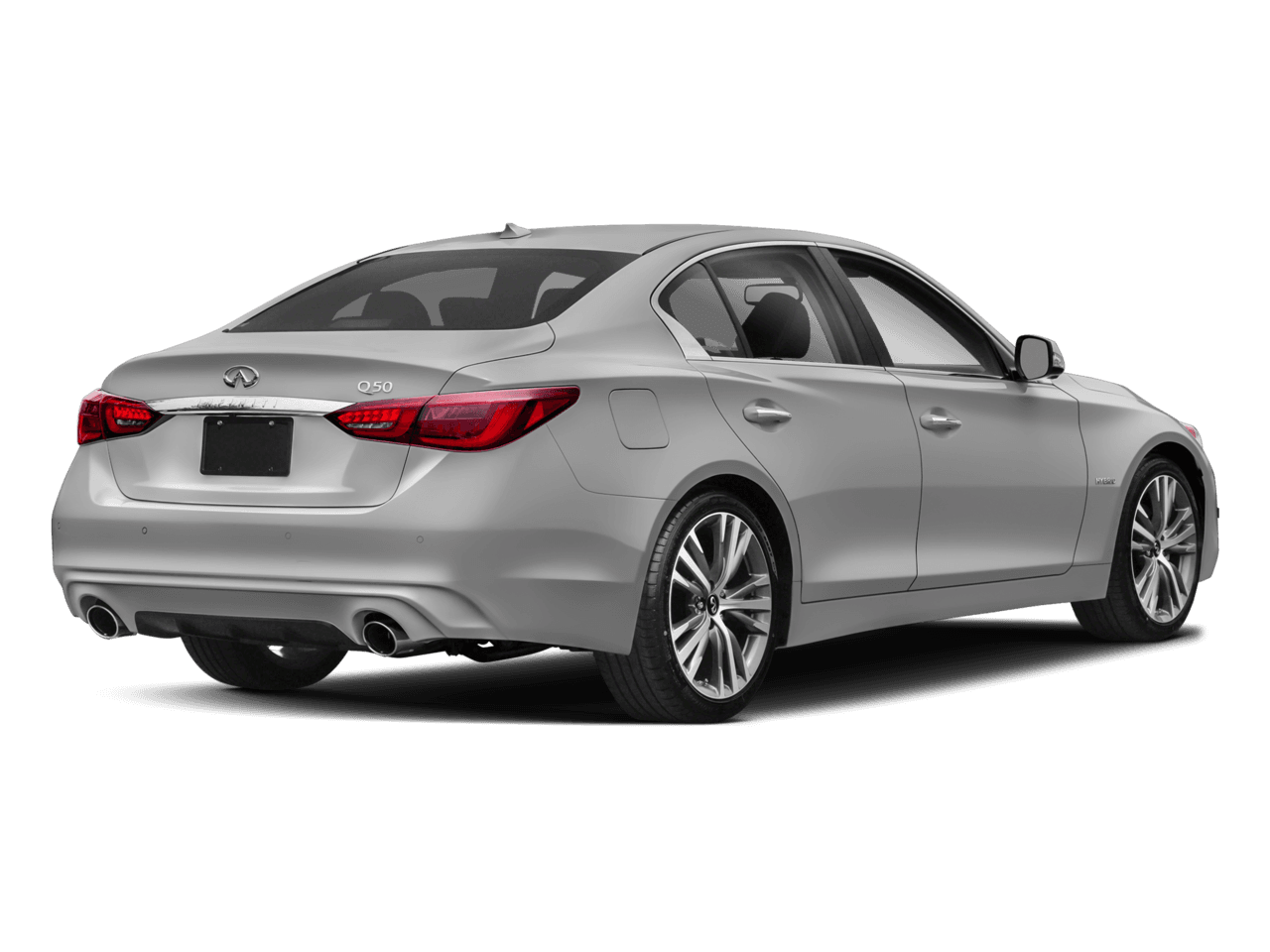 2018 INFINITI Q50 Hybrid LUXE - Rear 3/4, facing to the right
