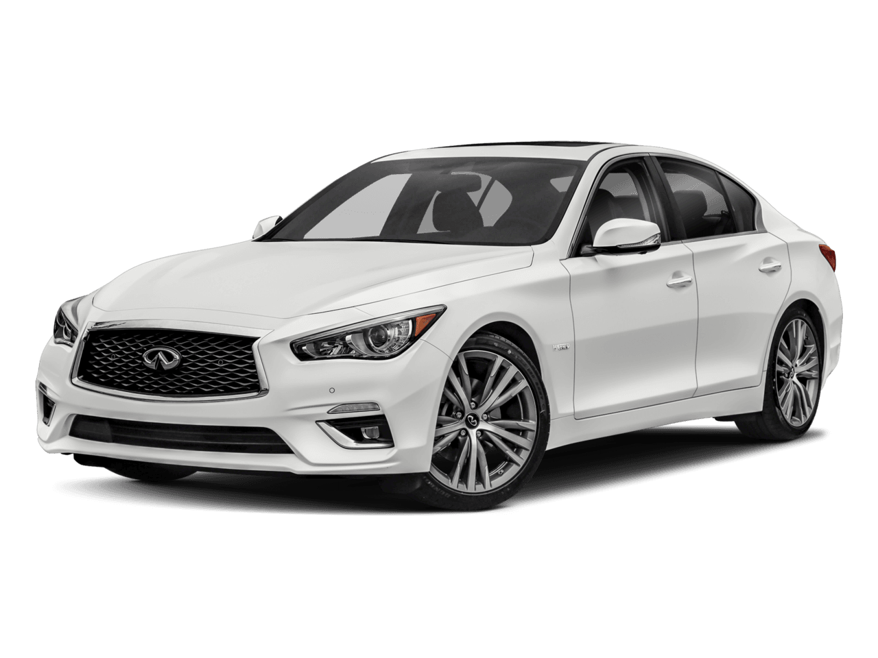 2018 INFINITI Q50 Hybrid LUXE - Front 3/4, facing to the left