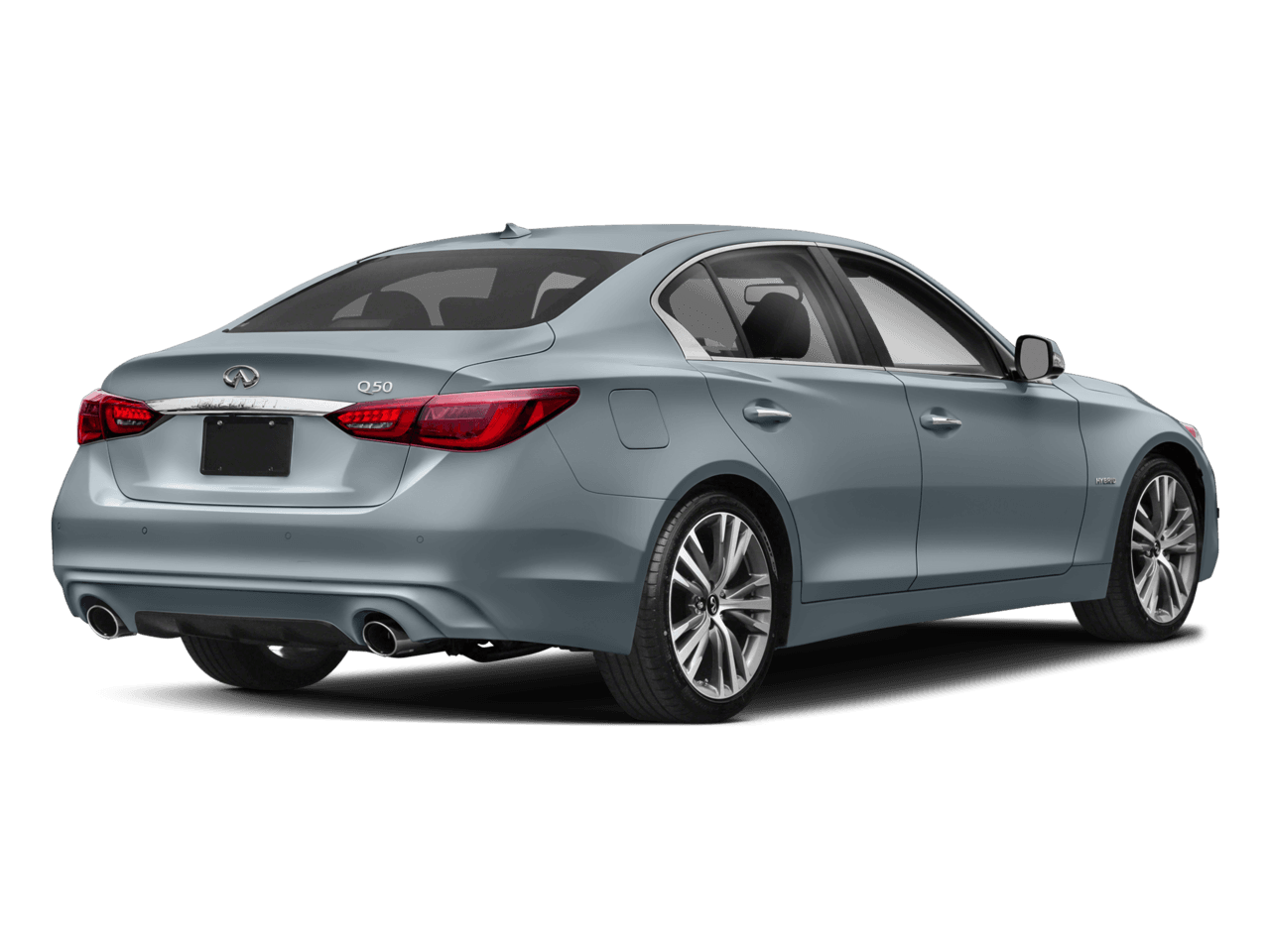 2018 INFINITI Q50 Hybrid LUXE - Rear 3/4, facing to the right