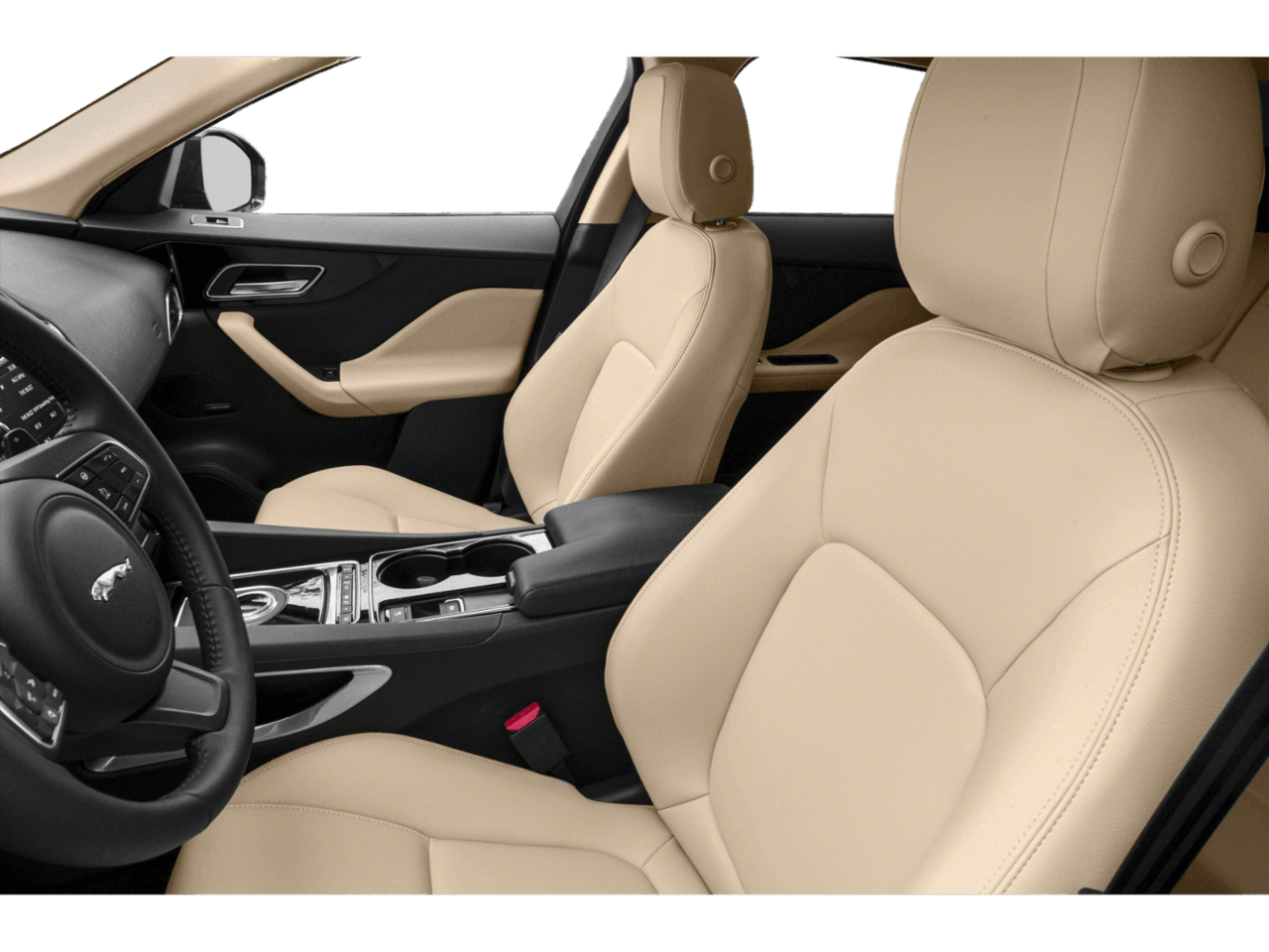 2018 Jaguar F-PACE 35t Premium - Interior Driver's Side with Door Open, Front Seat Feature