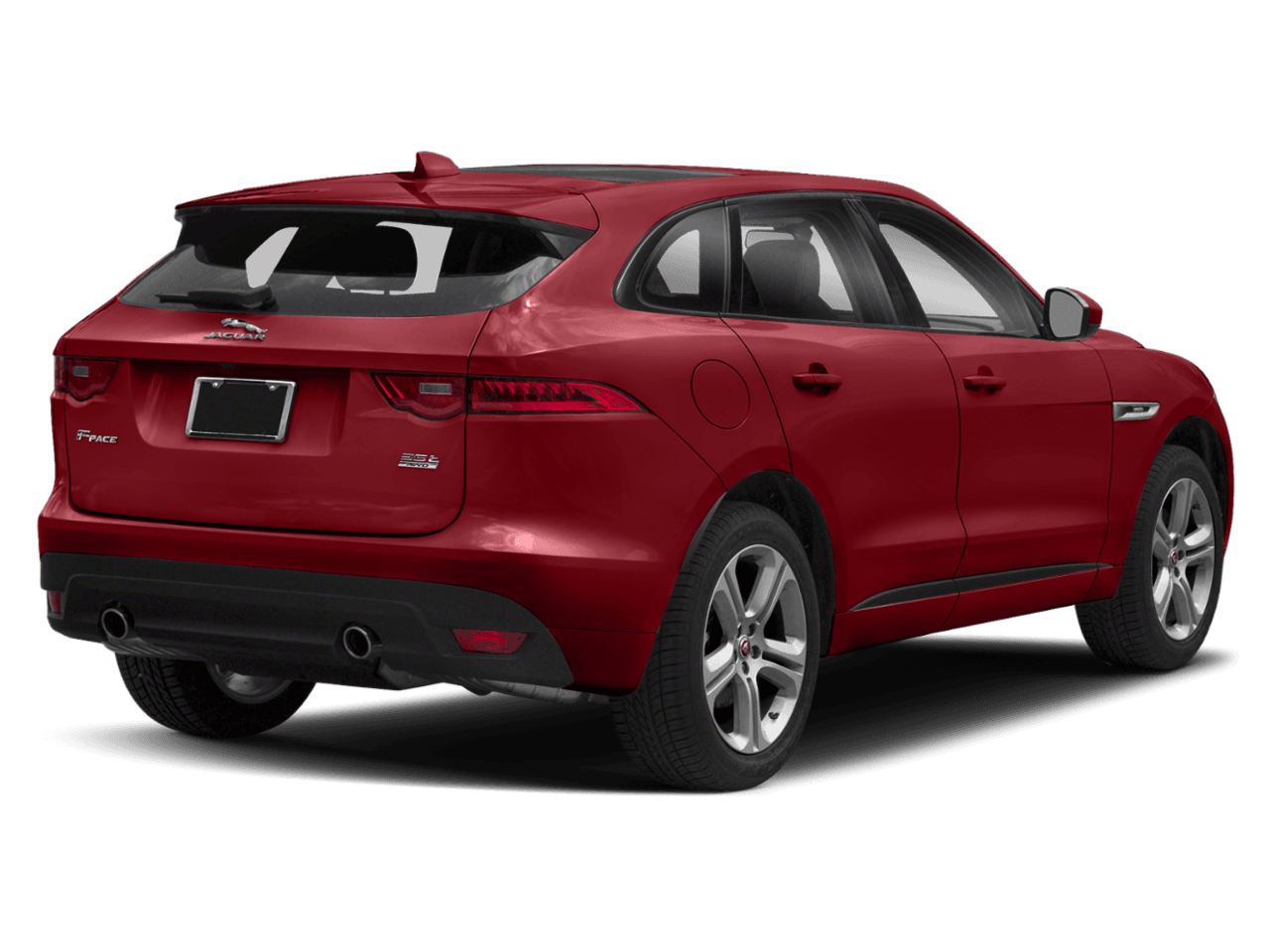 2018 Jaguar F-PACE 35t R-Sport - Rear 3/4, facing to the right