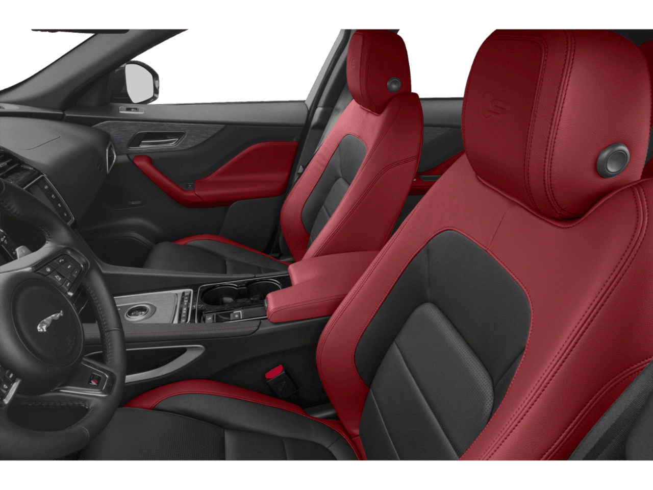 2018 Jaguar F-PACE S - Interior Driver's Side with Door Open, Front Seat Feature