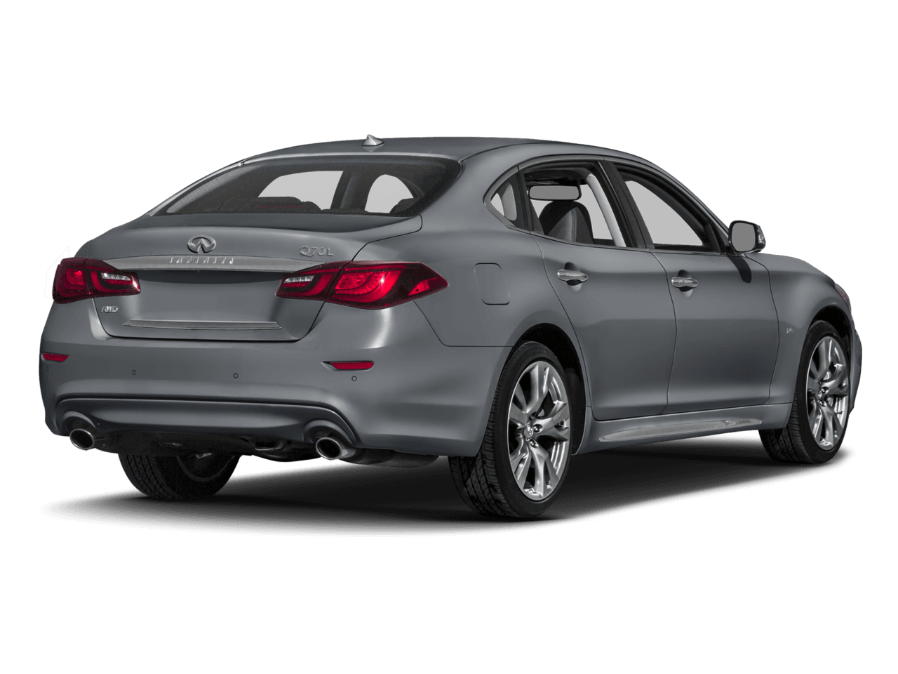 2018 INFINITI Q70L 3.7 LUXE - Rear 3/4, facing to the right