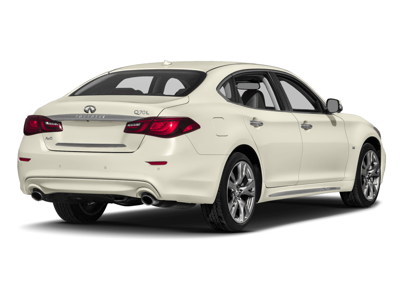 2018 INFINITI Q70L 3.7 LUXE - Rear 3/4, facing to the right