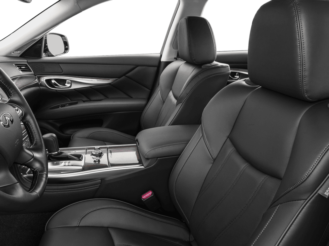 2018 INFINITI Q70L 5.6 LUXE - Interior Driver's Side with Door Open, Front Seat Feature